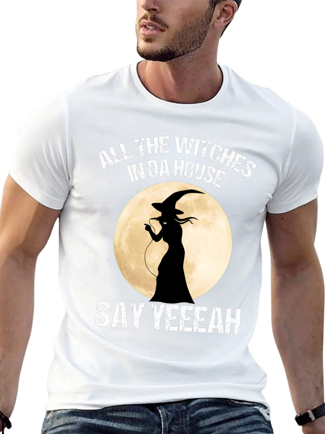 Witch Halloween T-Shirt: All the Witches In Da House