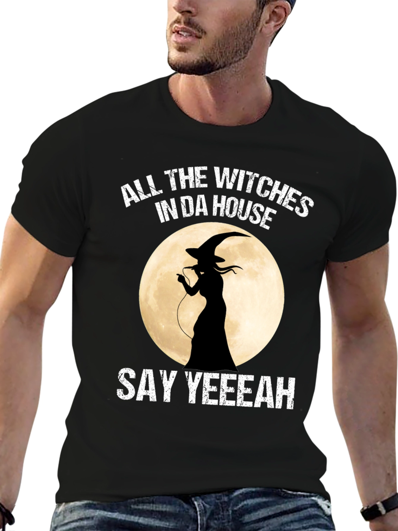Witch Halloween T-Shirt: All the Witches In Da House