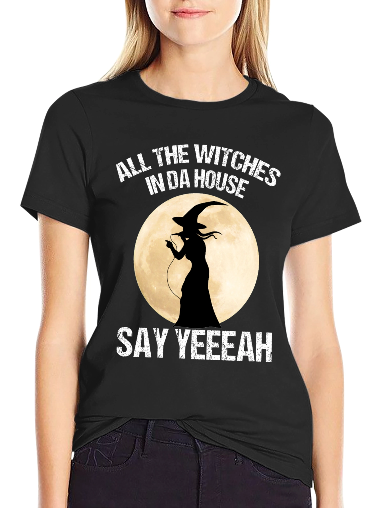 Witch Halloween T-Shirt: All the Witches In Da House