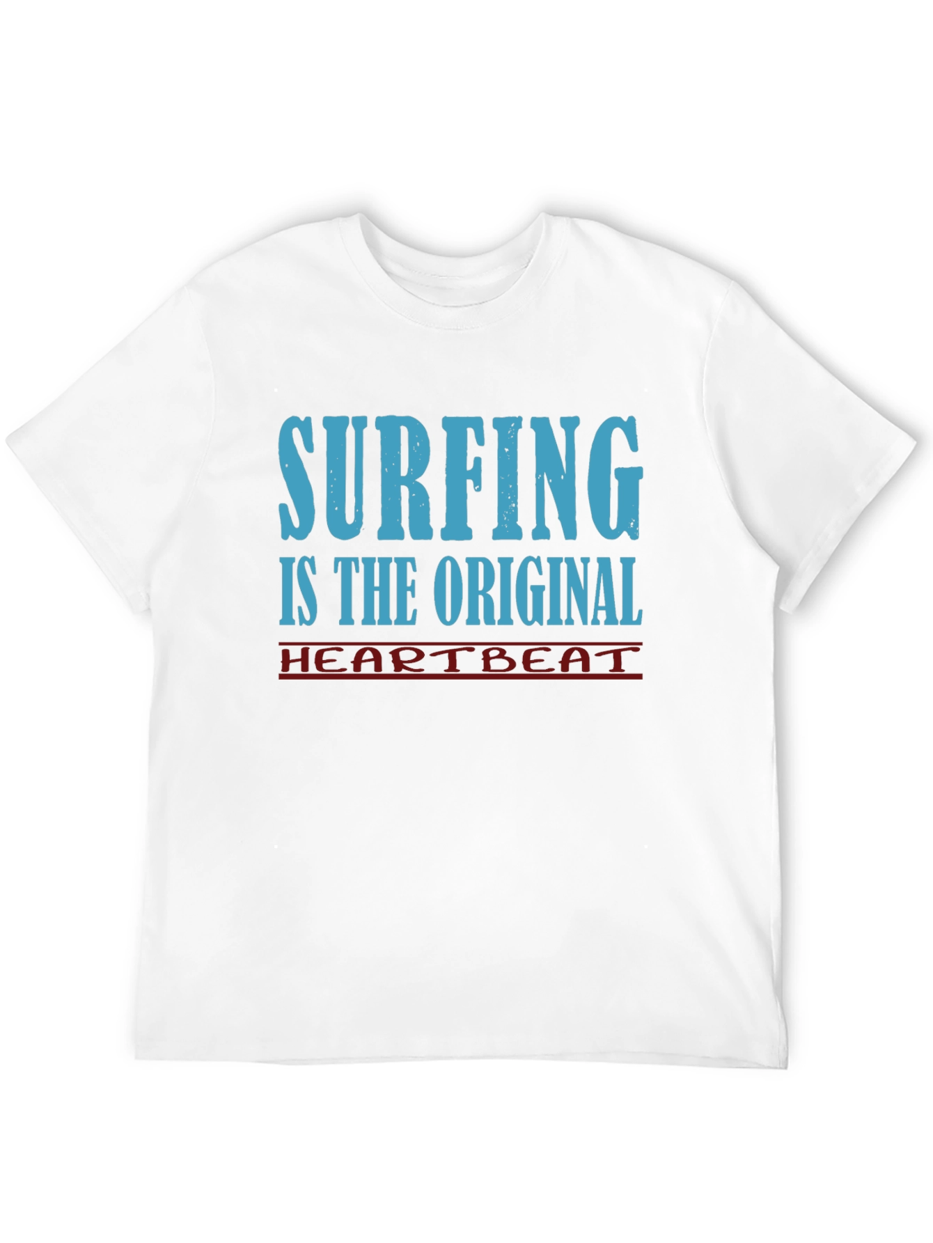 Surfing Original Heartbeat Tee - Black Cotton
