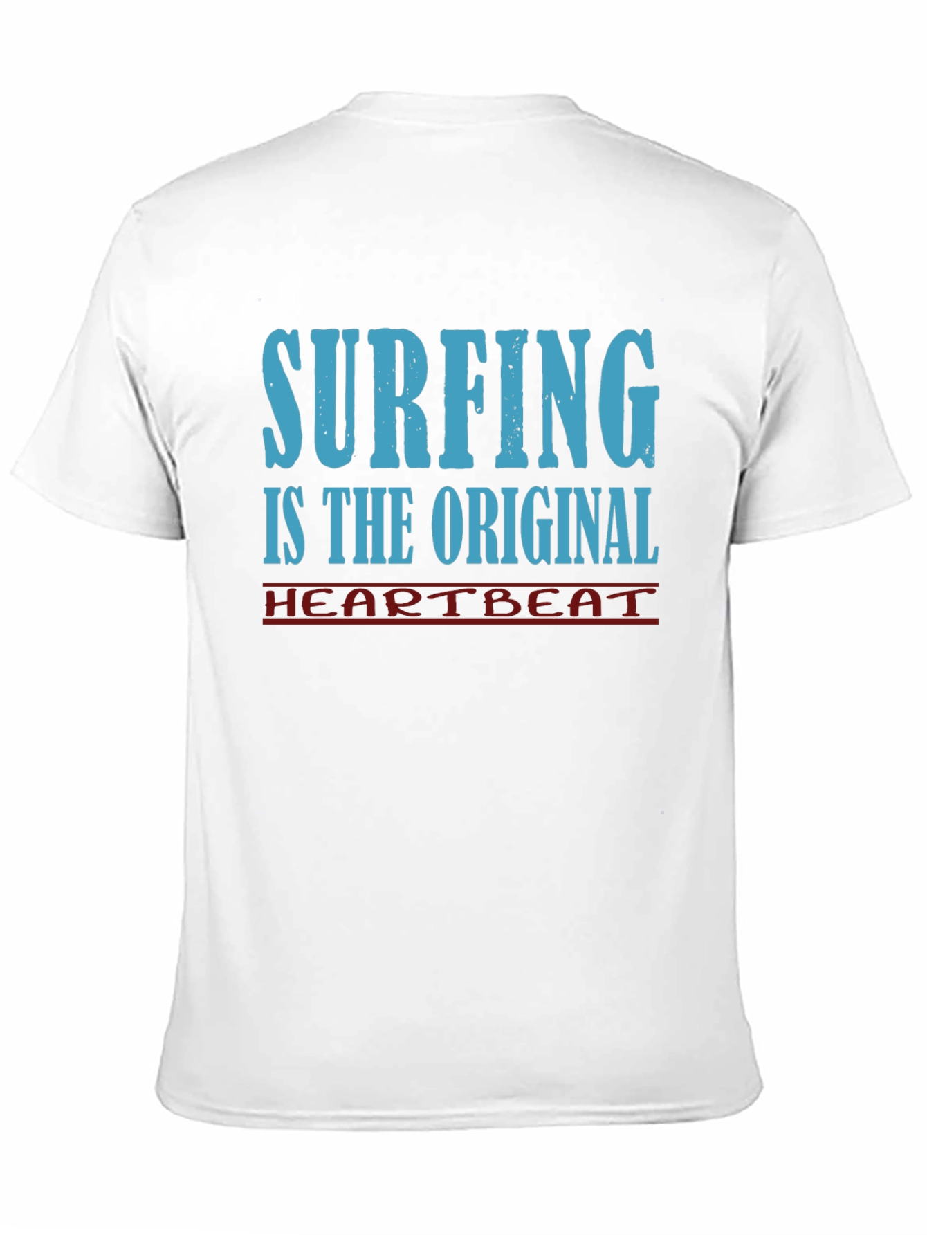 Surfing Original Heartbeat Tee - Black Cotton
