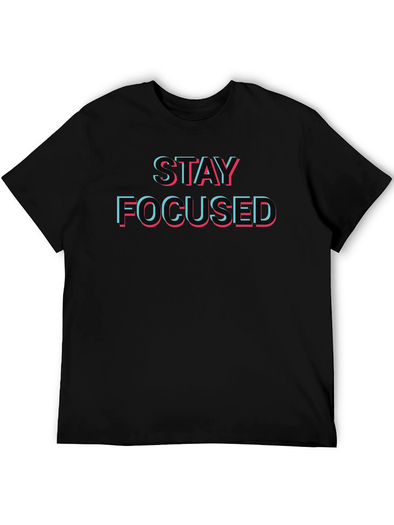 Stay Focused T-Shirt - Eye-Catching 3D Style Design