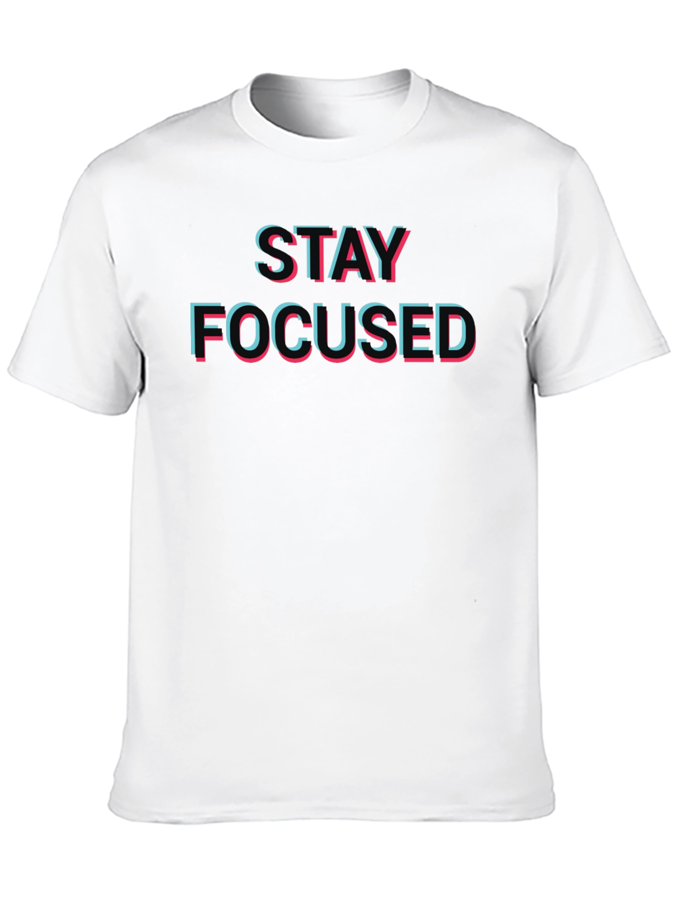 Stay Focused T-Shirt - Eye-Catching 3D Style Design