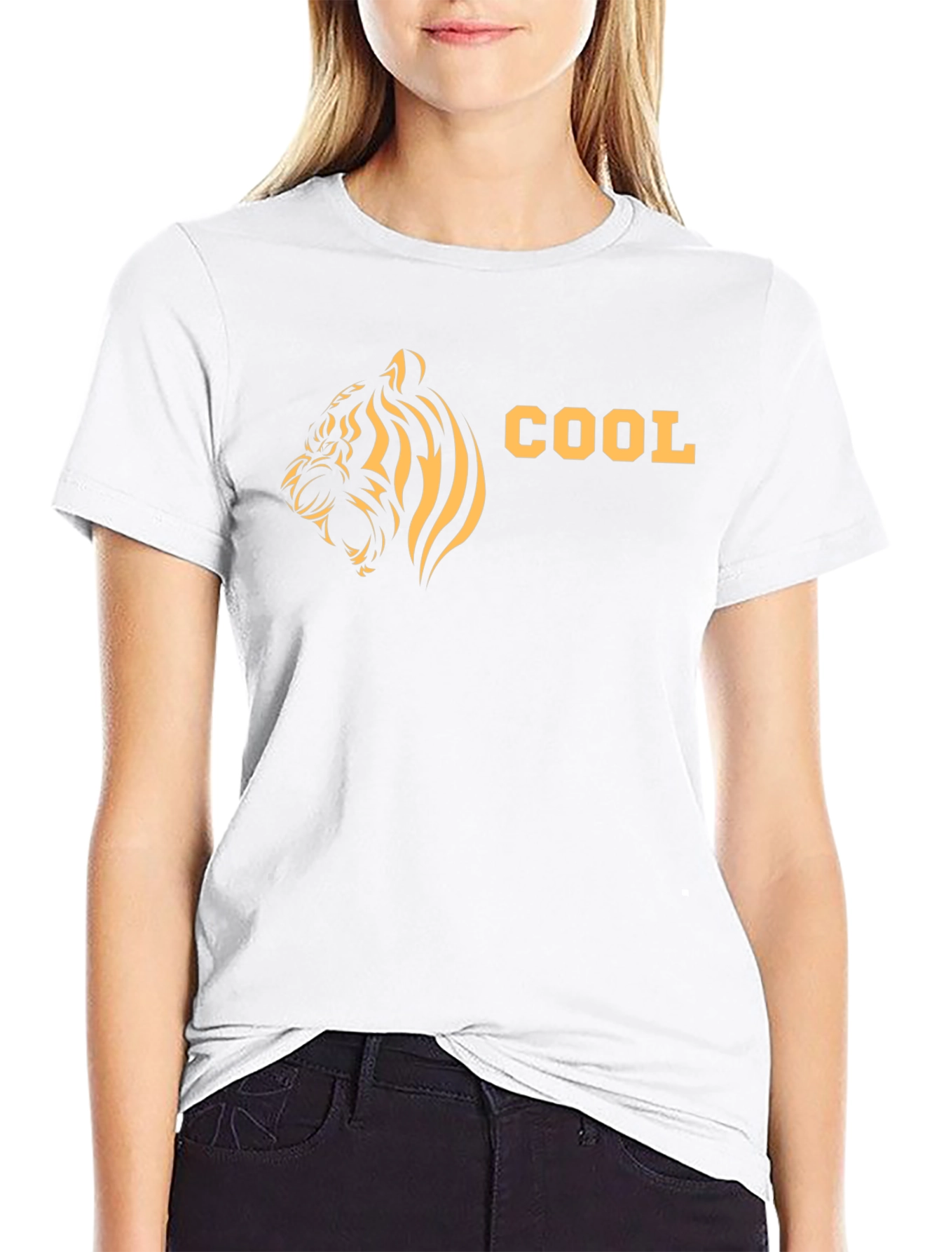 Cool Tiger Graphic T-Shirt - Mens Black Tee
