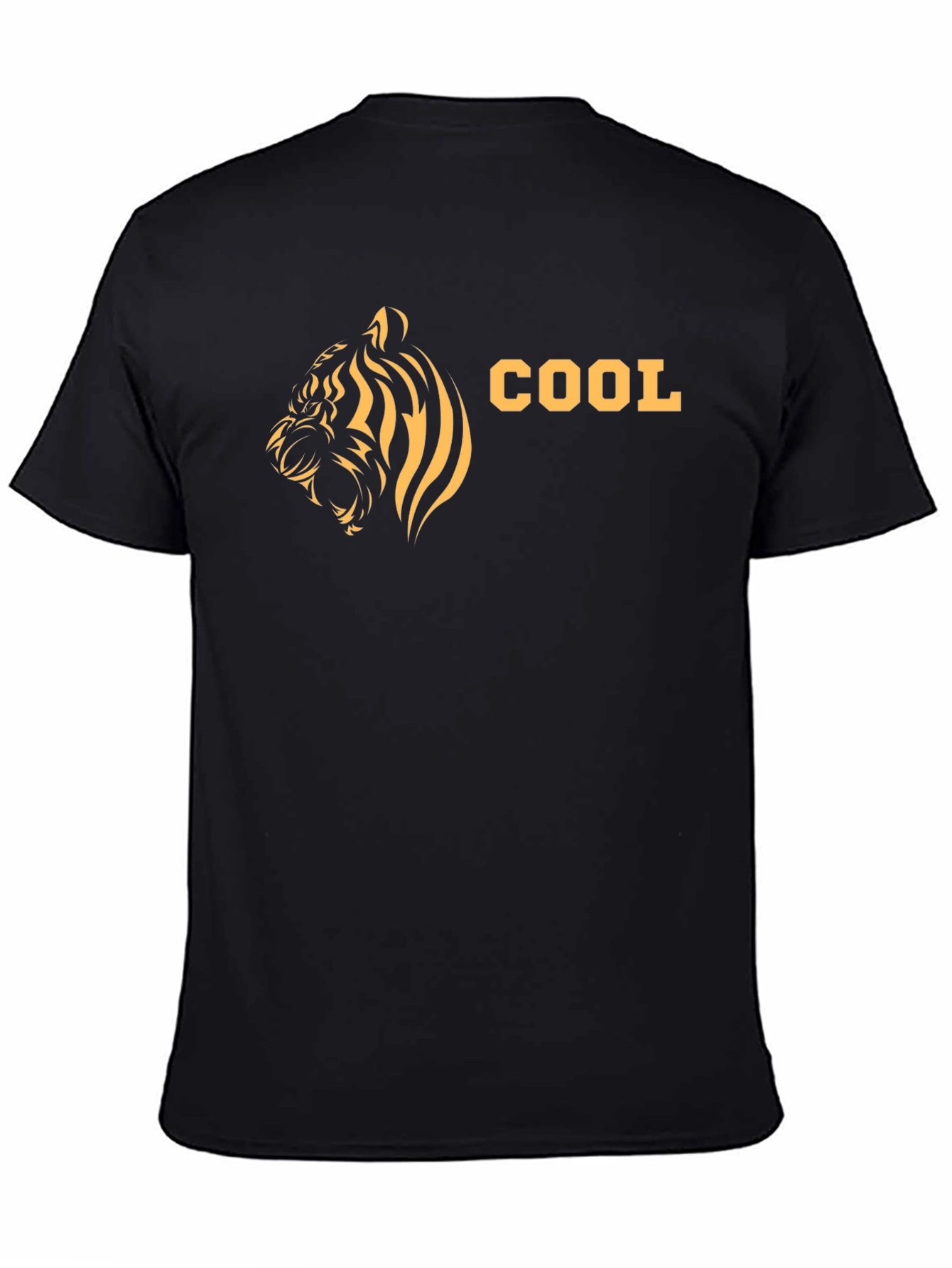Cool Tiger Graphic T-Shirt - Mens Black Tee