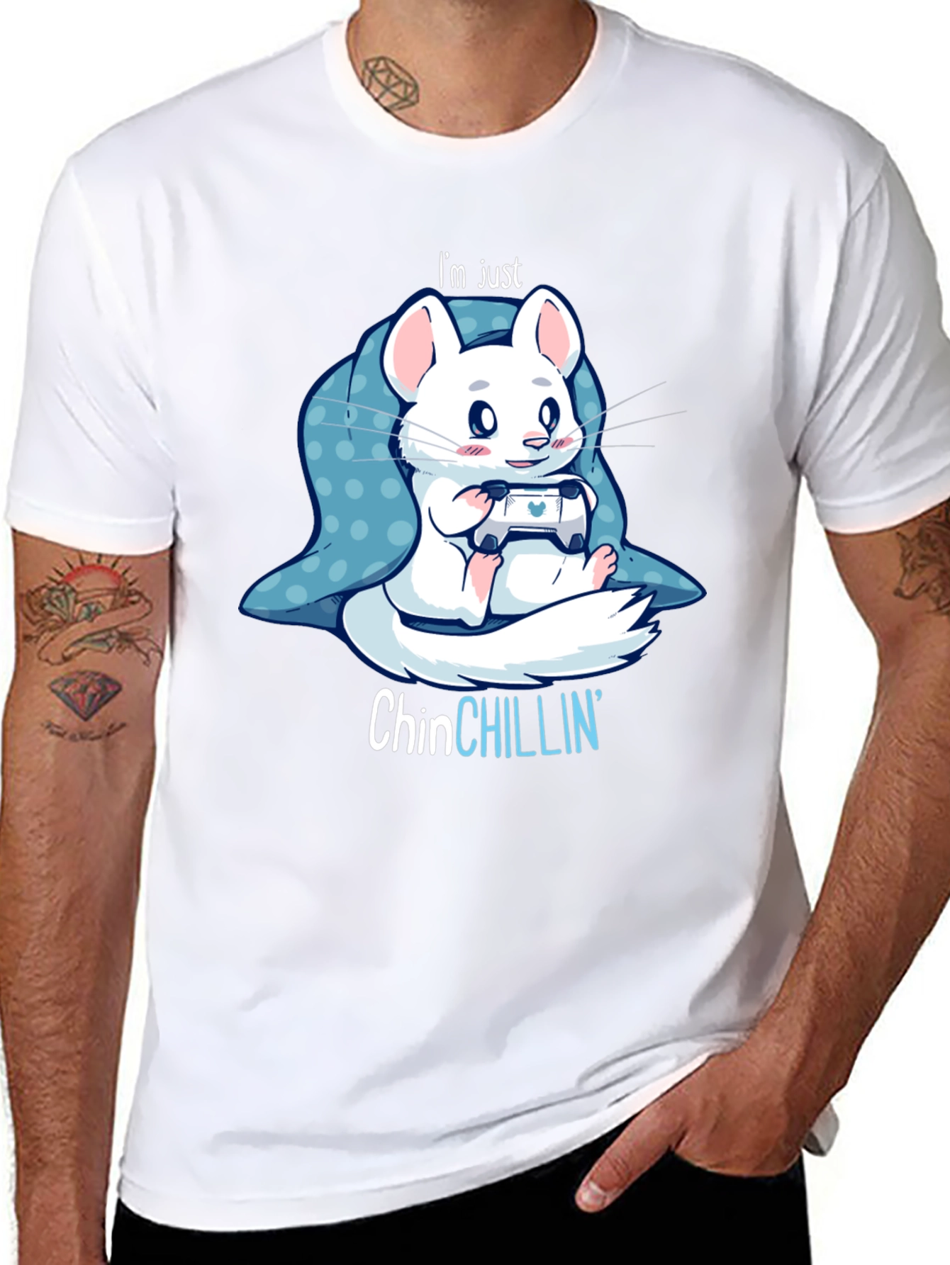 Chinchillin T-Shirt - Gamer Chinchilla