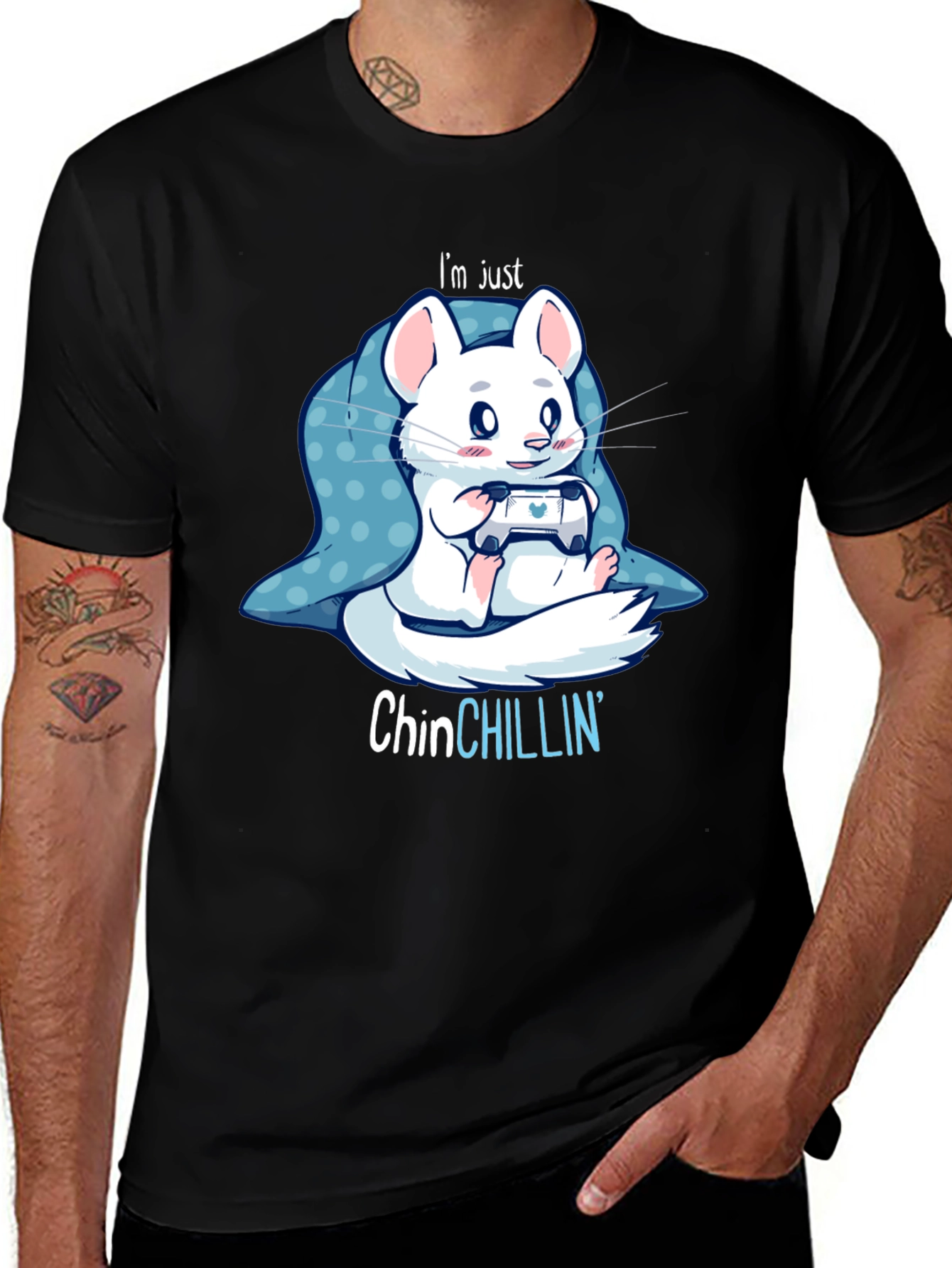 Chinchillin T-Shirt - Gamer Chinchilla