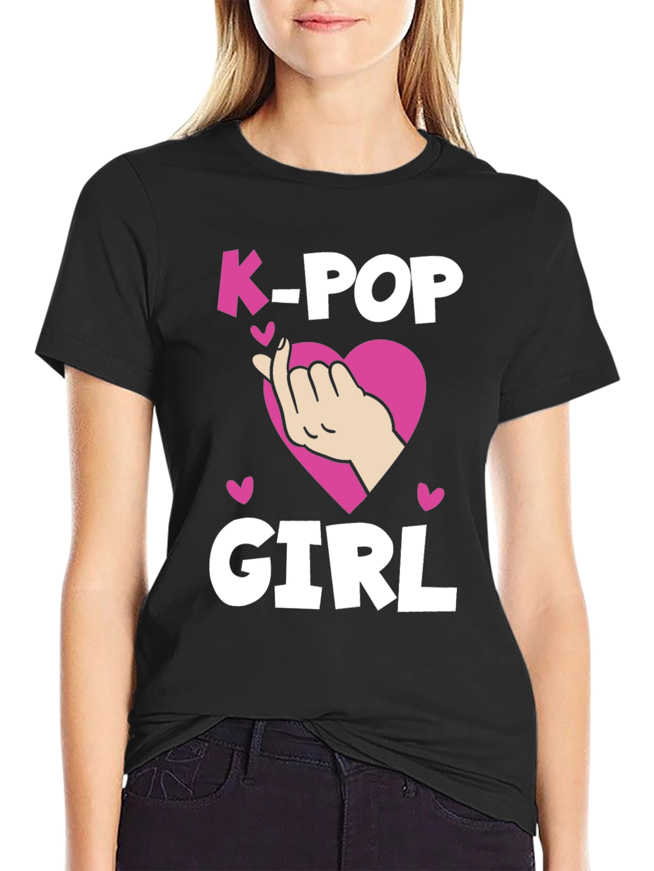 K-Pop Girl Heart T-Shirt