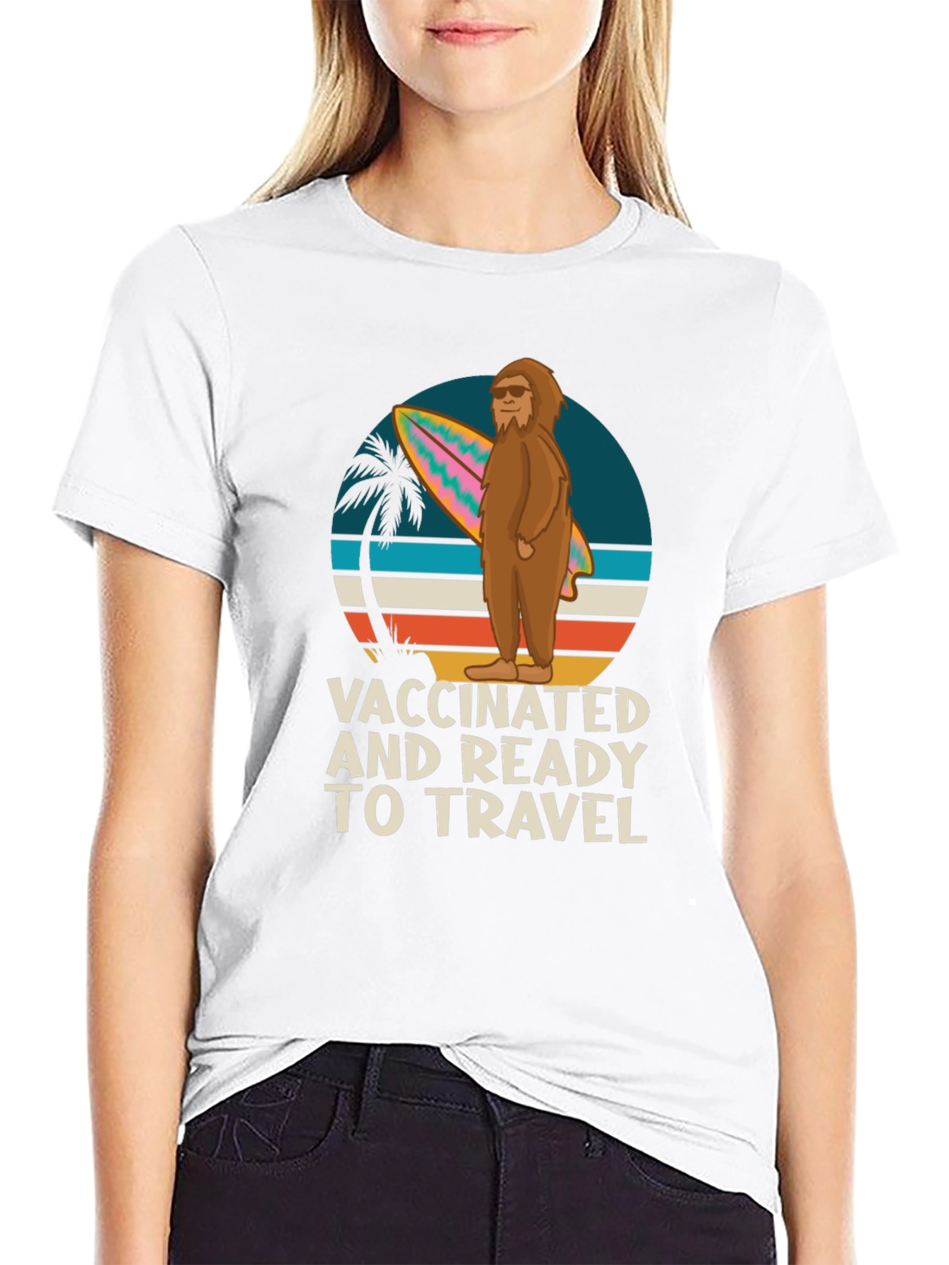 Vaccinated Bigfoot T-Shirt - Ready to Travel