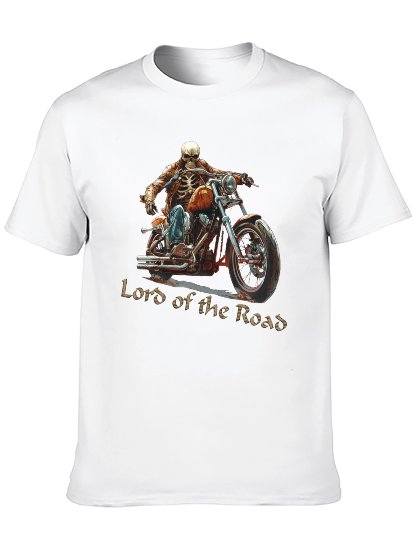 Lord of the Road Skeleton Rider Graphic T-Shirt
