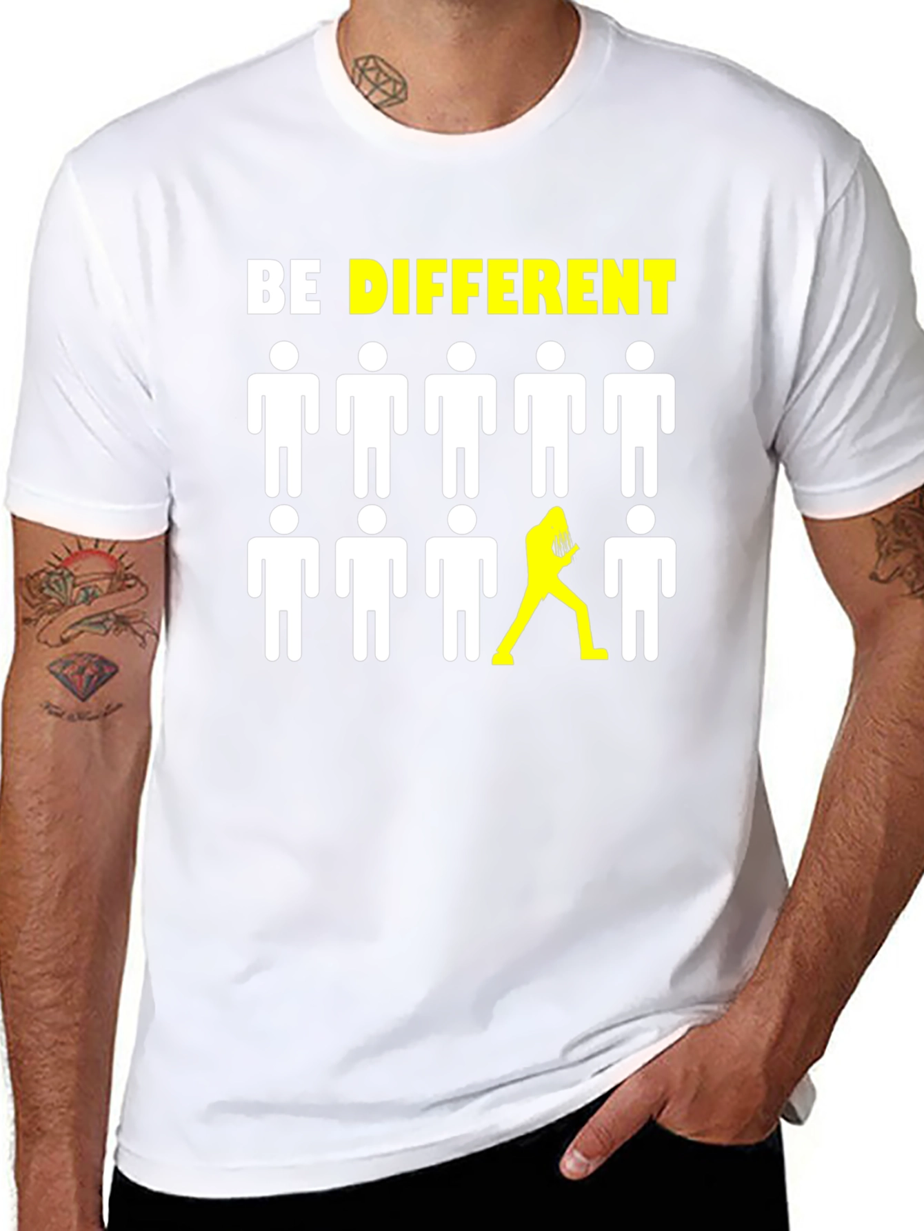 Be Different Graphic Tee - Bold Statement Shirt