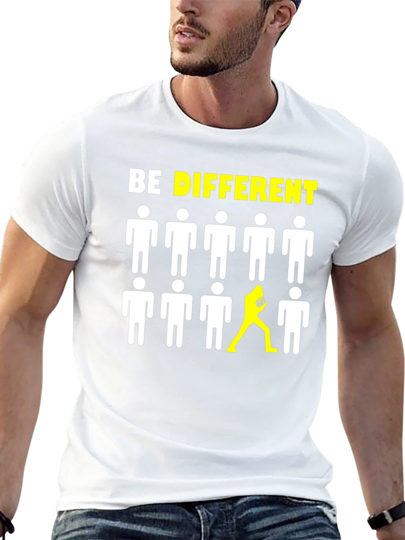 Be Different Graphic Tee - Bold Statement Shirt