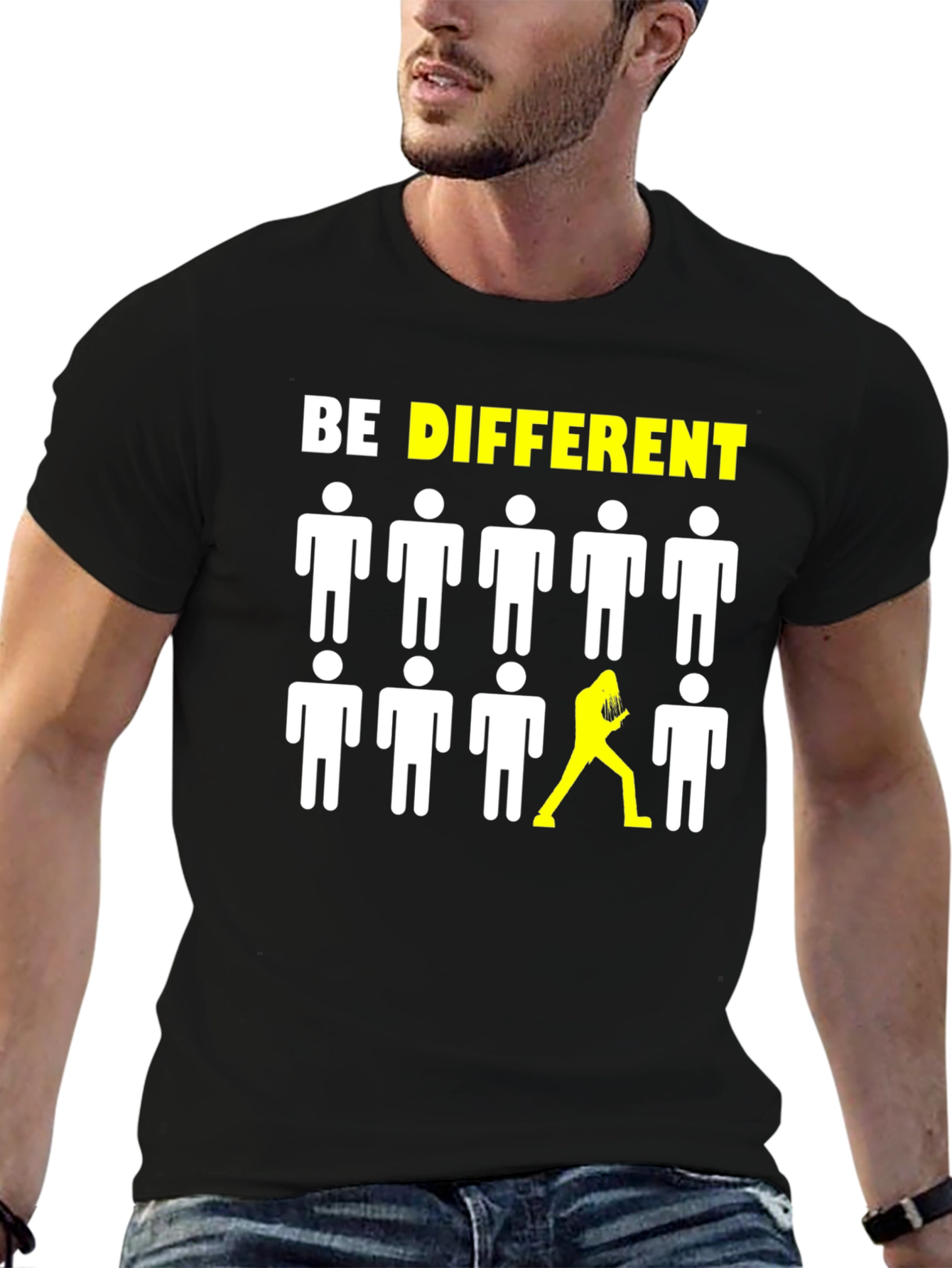 Be Different Graphic Tee - Bold Statement Shirt