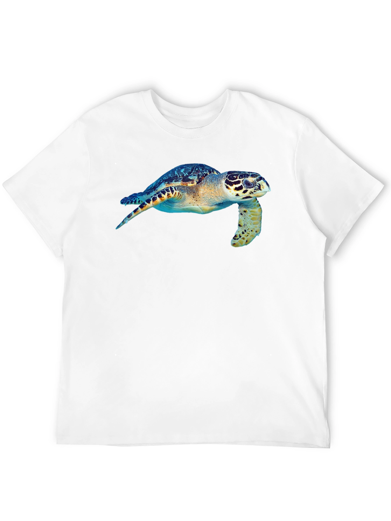 Sea Turtle Graphic Tee - Black Cotton T-Shirt