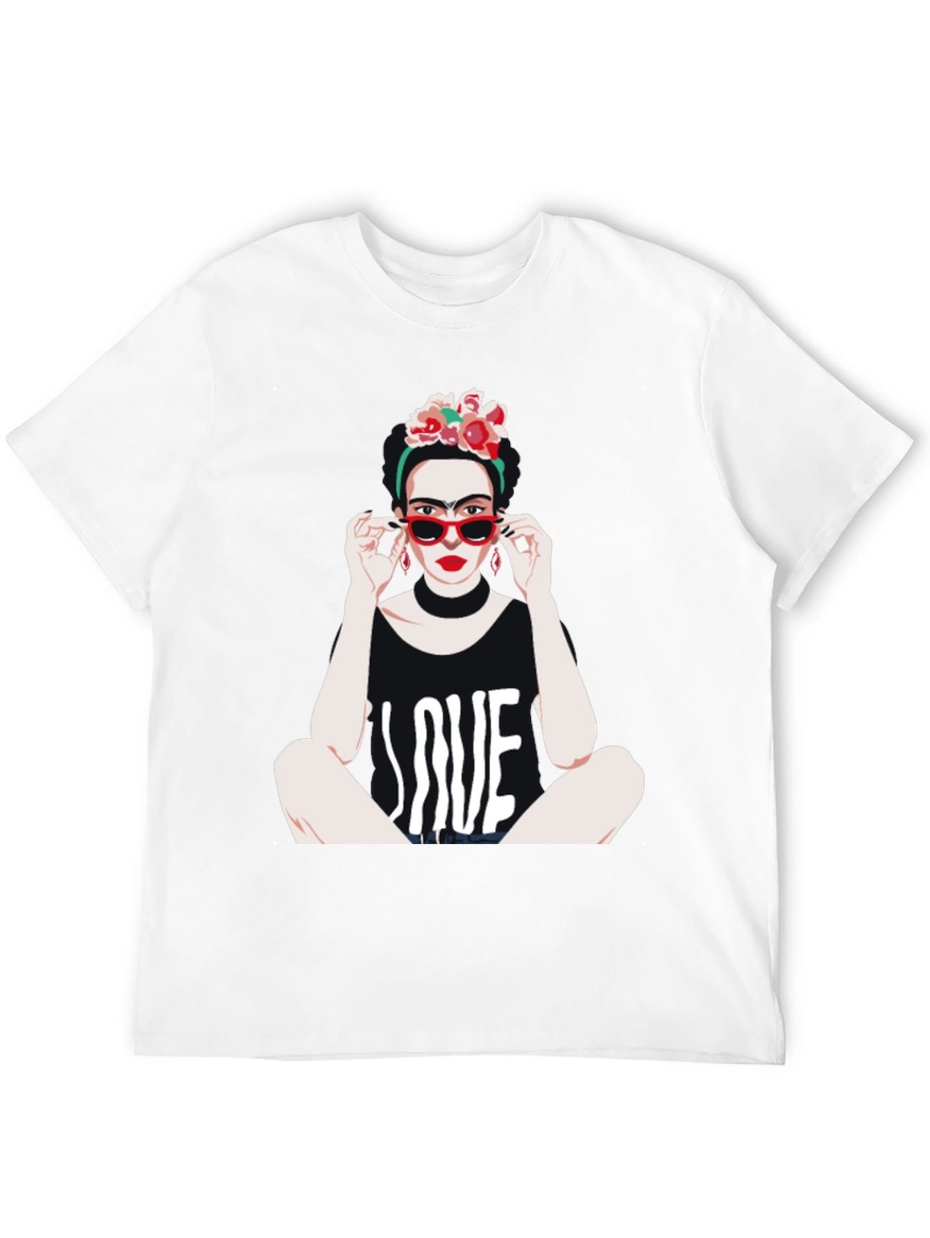 Frida Kahlo LOVE Graphic T-Shirt - Unique Artistic Design