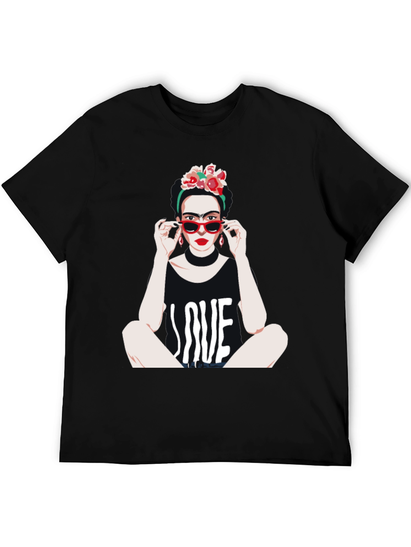 Frida Kahlo LOVE Graphic T-Shirt - Unique Artistic Design