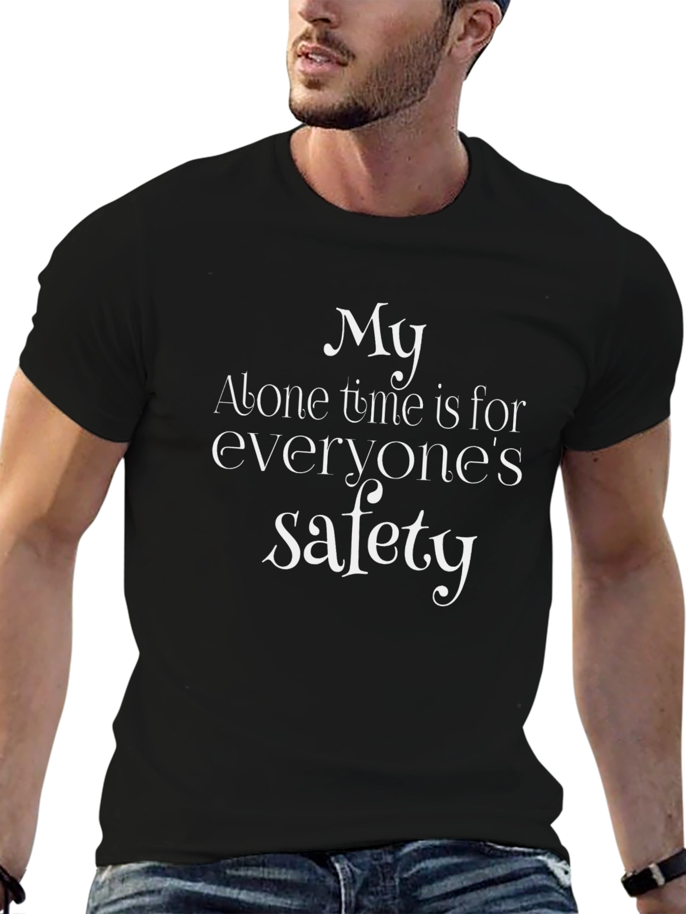 Alone Time Safety T-Shirt - Introvert Humor Tee