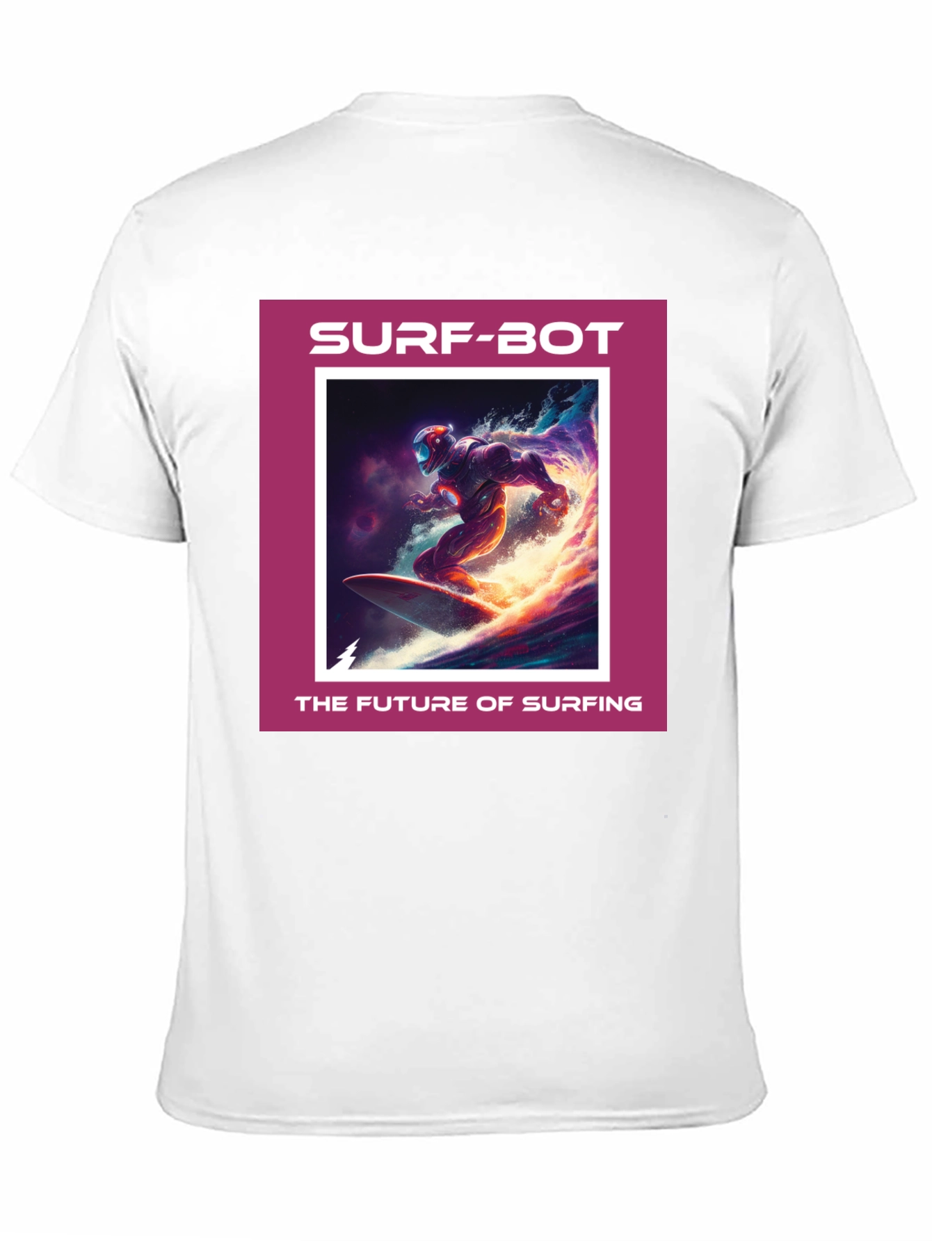 Surf-Bot Future Surfing Black T-Shirt