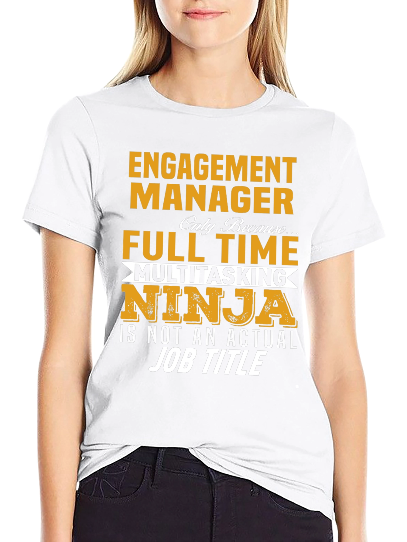 Engagement Manager Ninja Job Title Graphic Tee