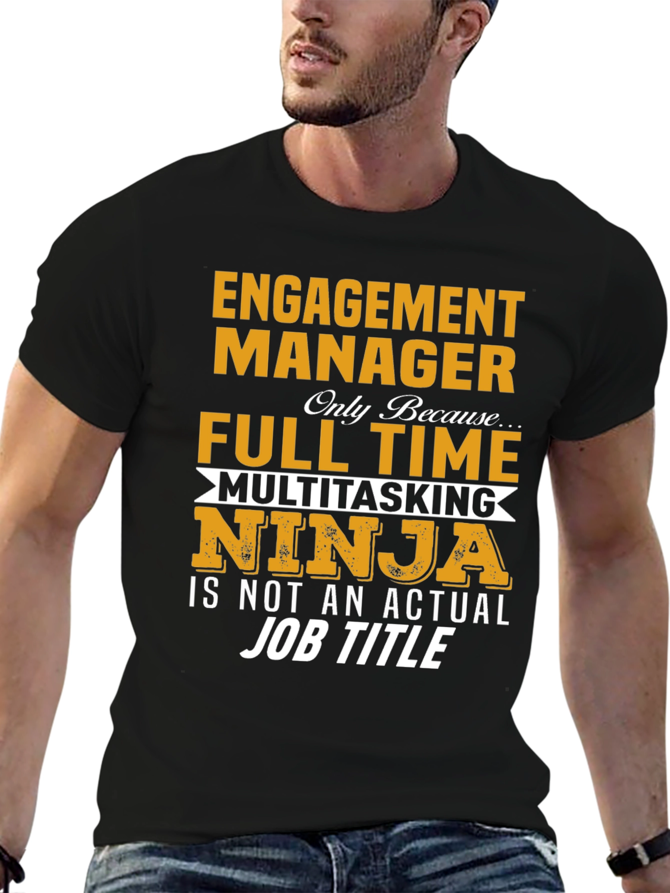 Engagement Manager Ninja Job Title Graphic Tee