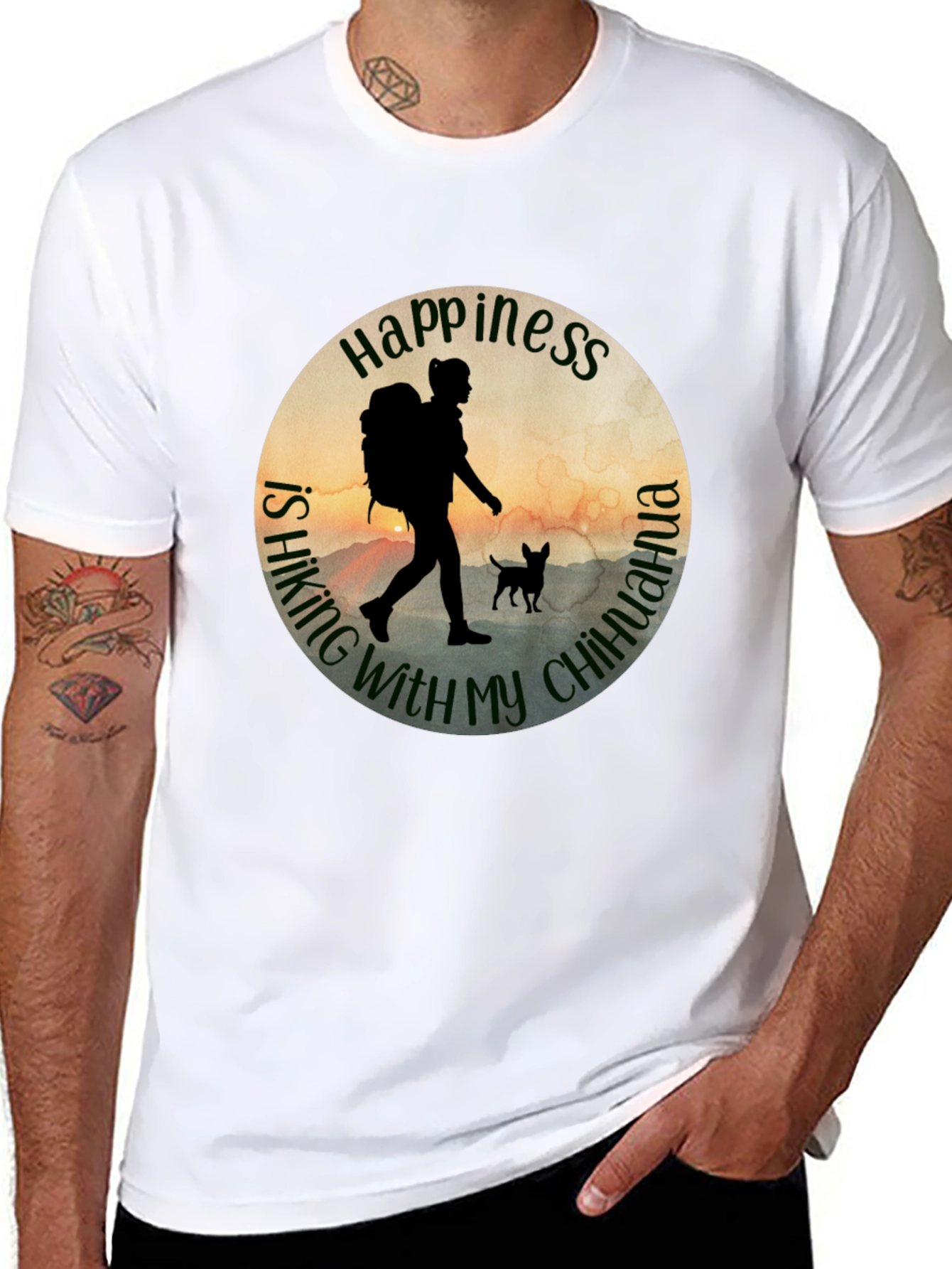 Hiking with Chihuahua T-Shirt