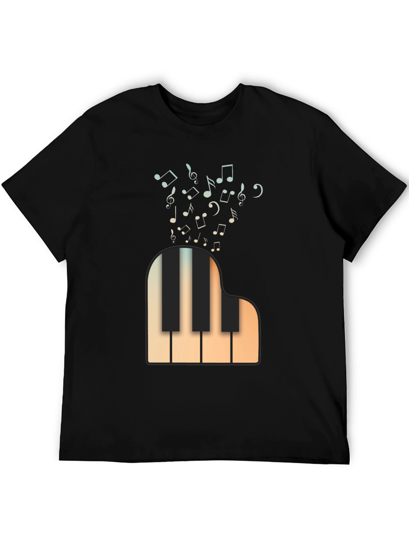 Musical Piano T-Shirt - Classic Design
