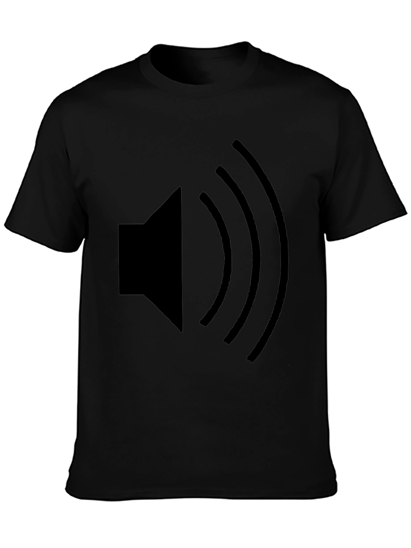 Black Speaker Graphic T-Shirt