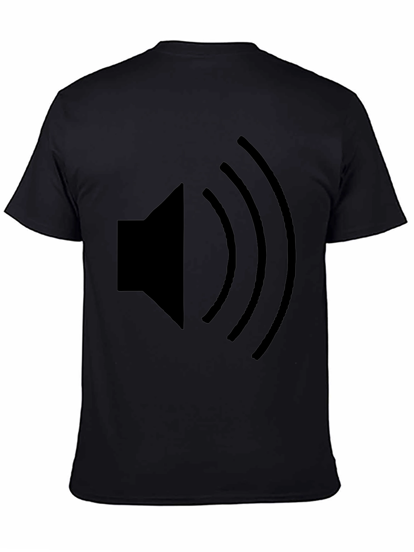 Black Speaker Graphic T-Shirt