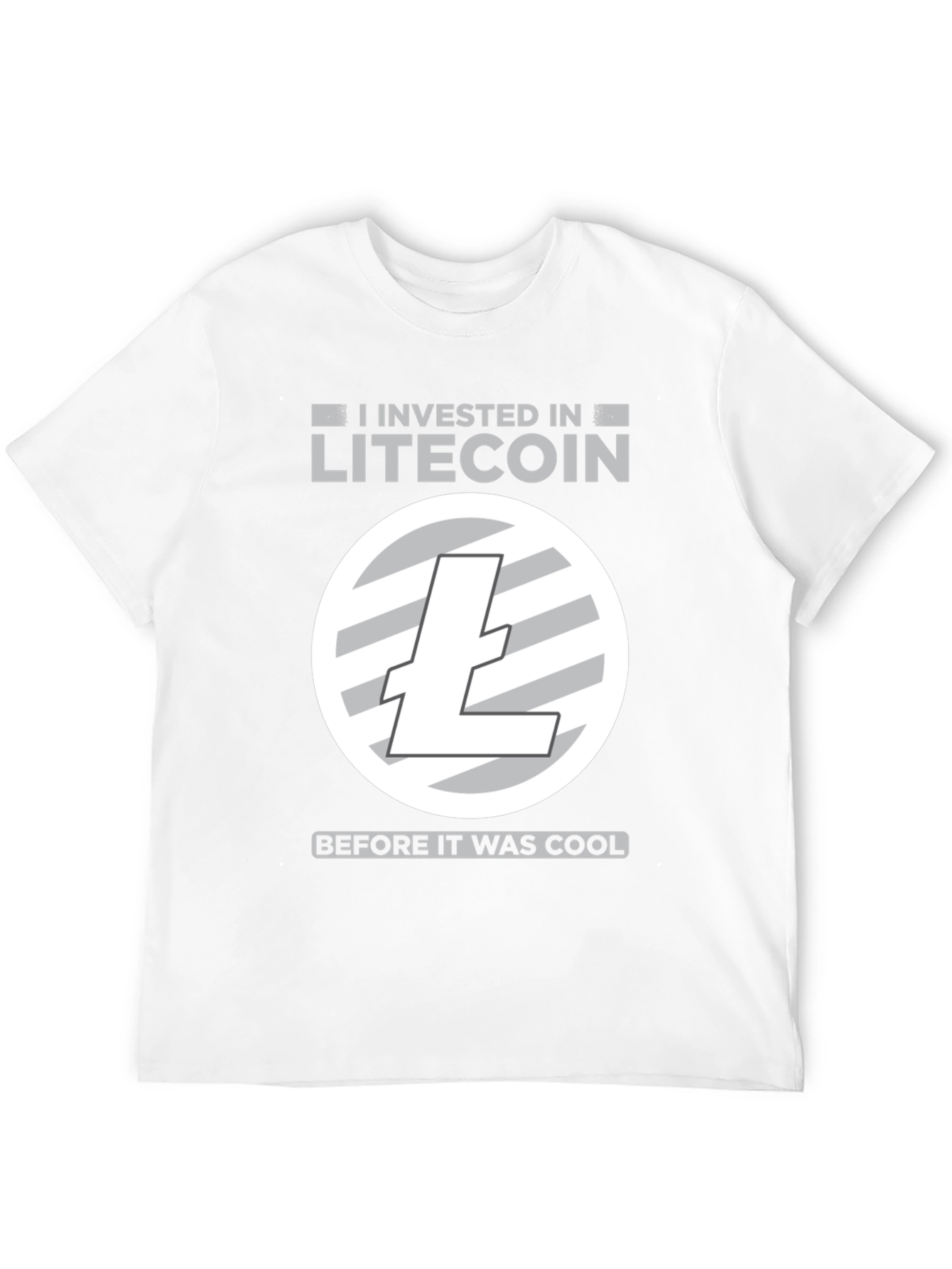 Litecoin Investor Black T-Shirt Cryptocurrency Apparel