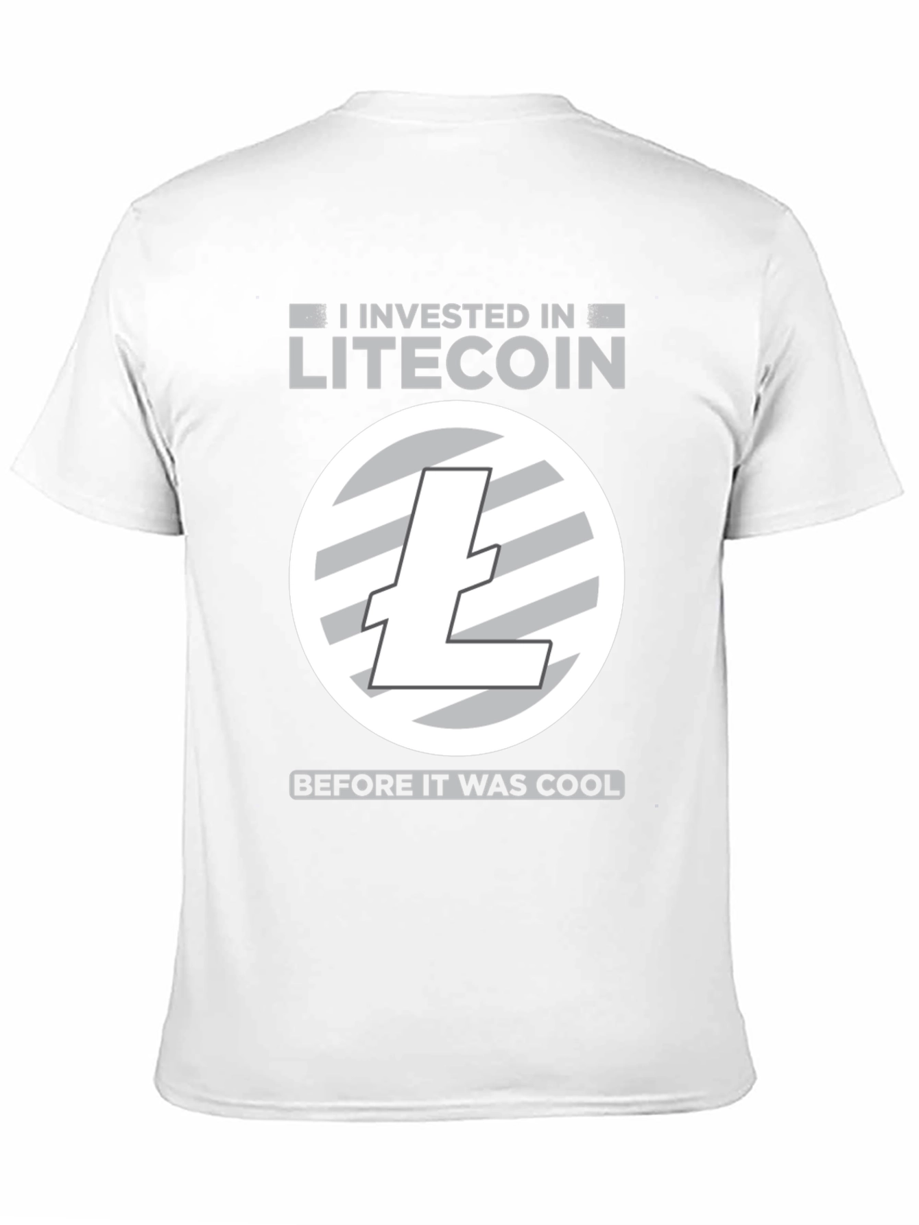 Litecoin Investor Black T-Shirt Cryptocurrency Apparel