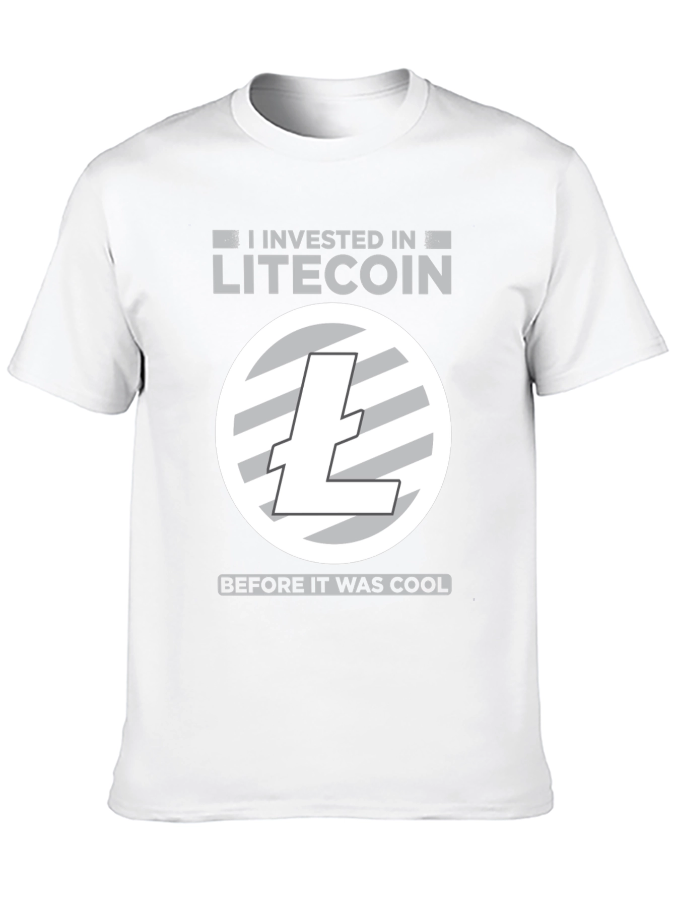 Litecoin Investor Black T-Shirt Cryptocurrency Apparel