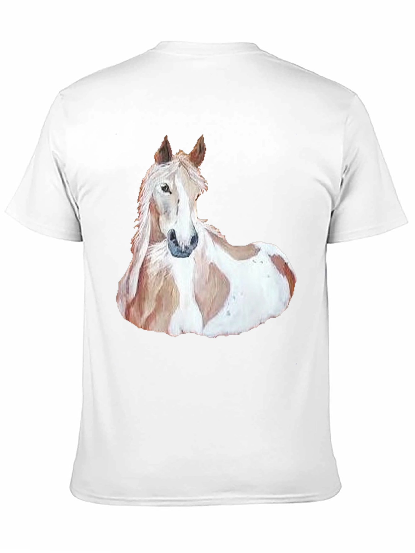 Horse Graphic Mens T-Shirt - Black Casual Style