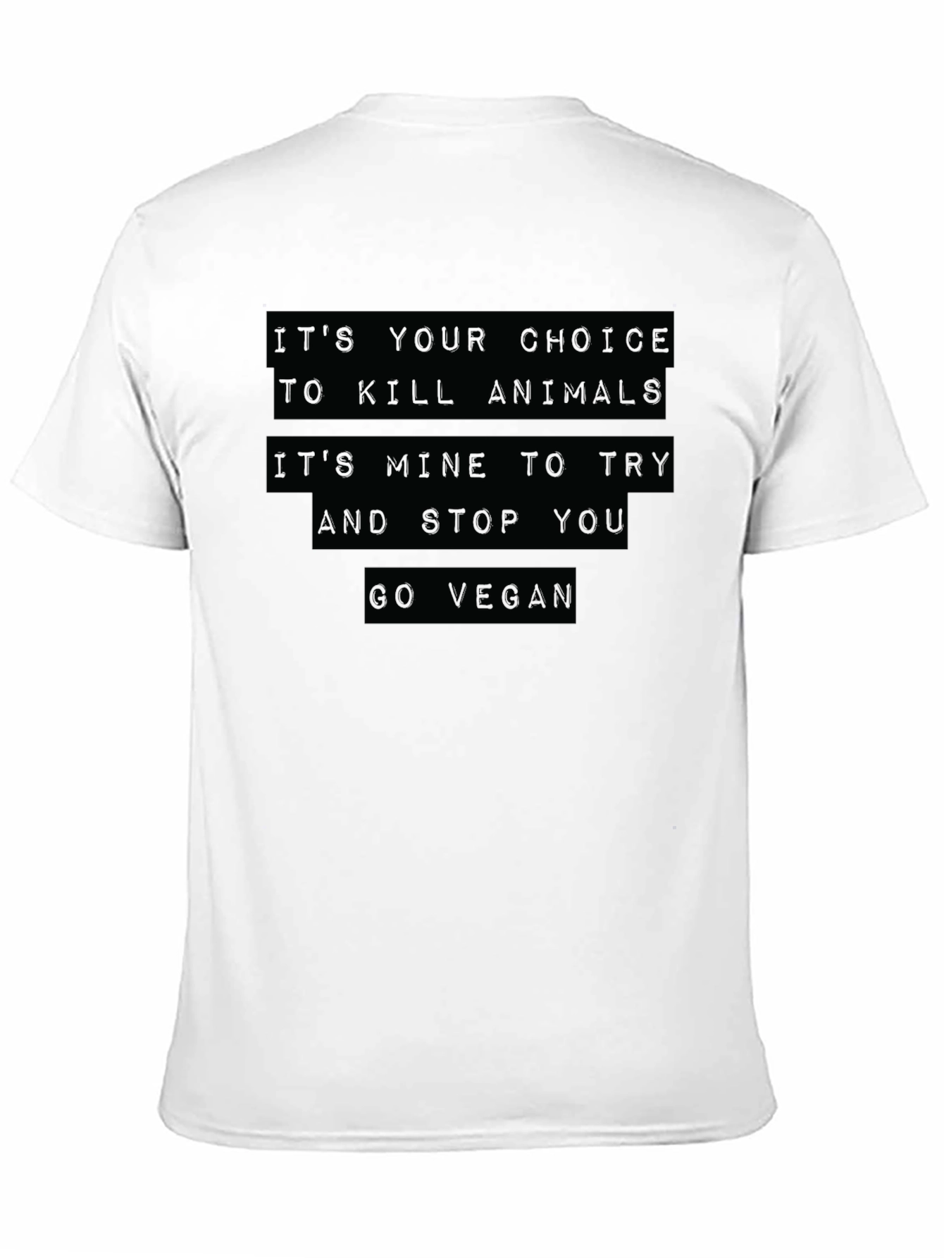 Vegan Choice Black T-Shirt - Animal Rights
