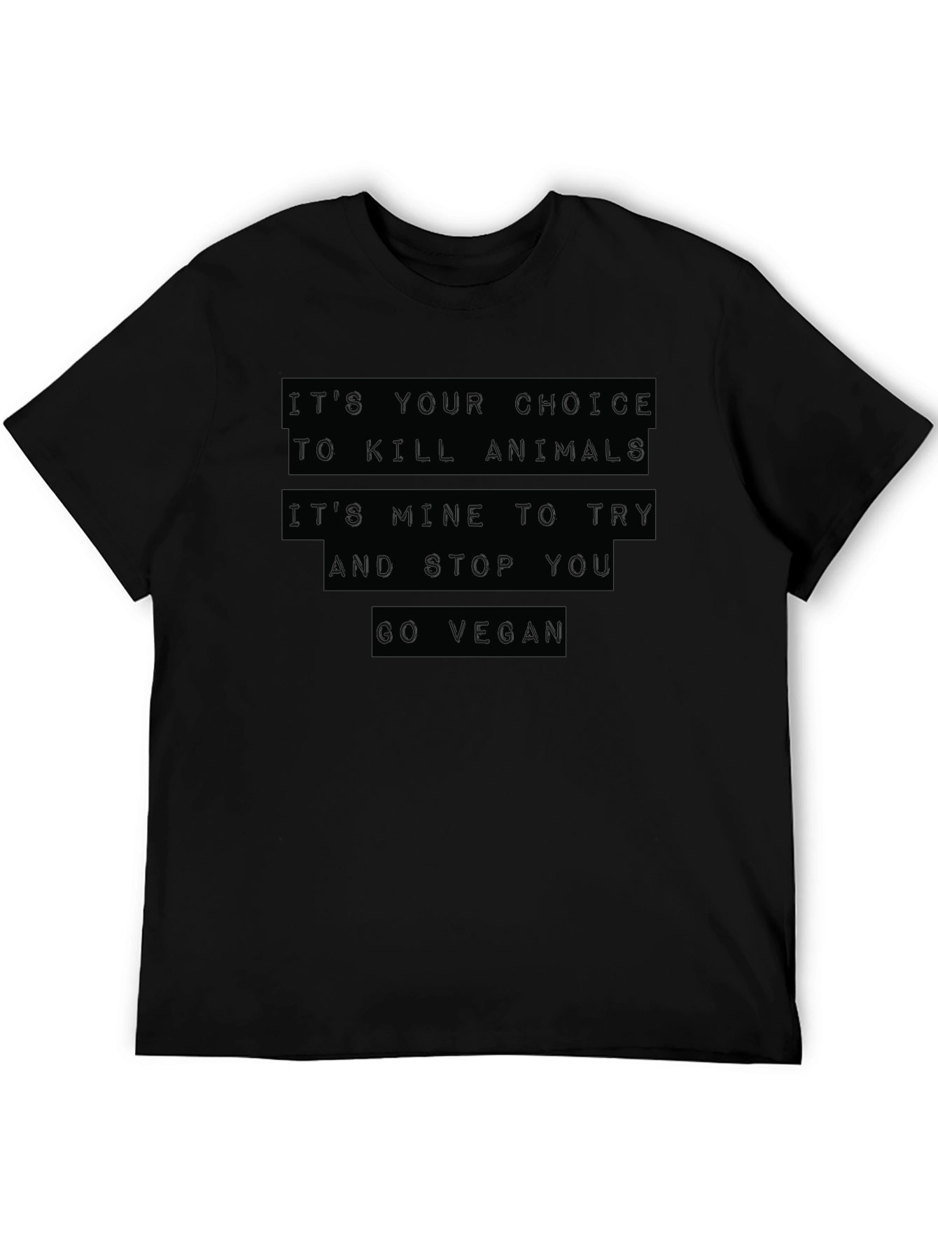Vegan Choice Black T-Shirt - Animal Rights