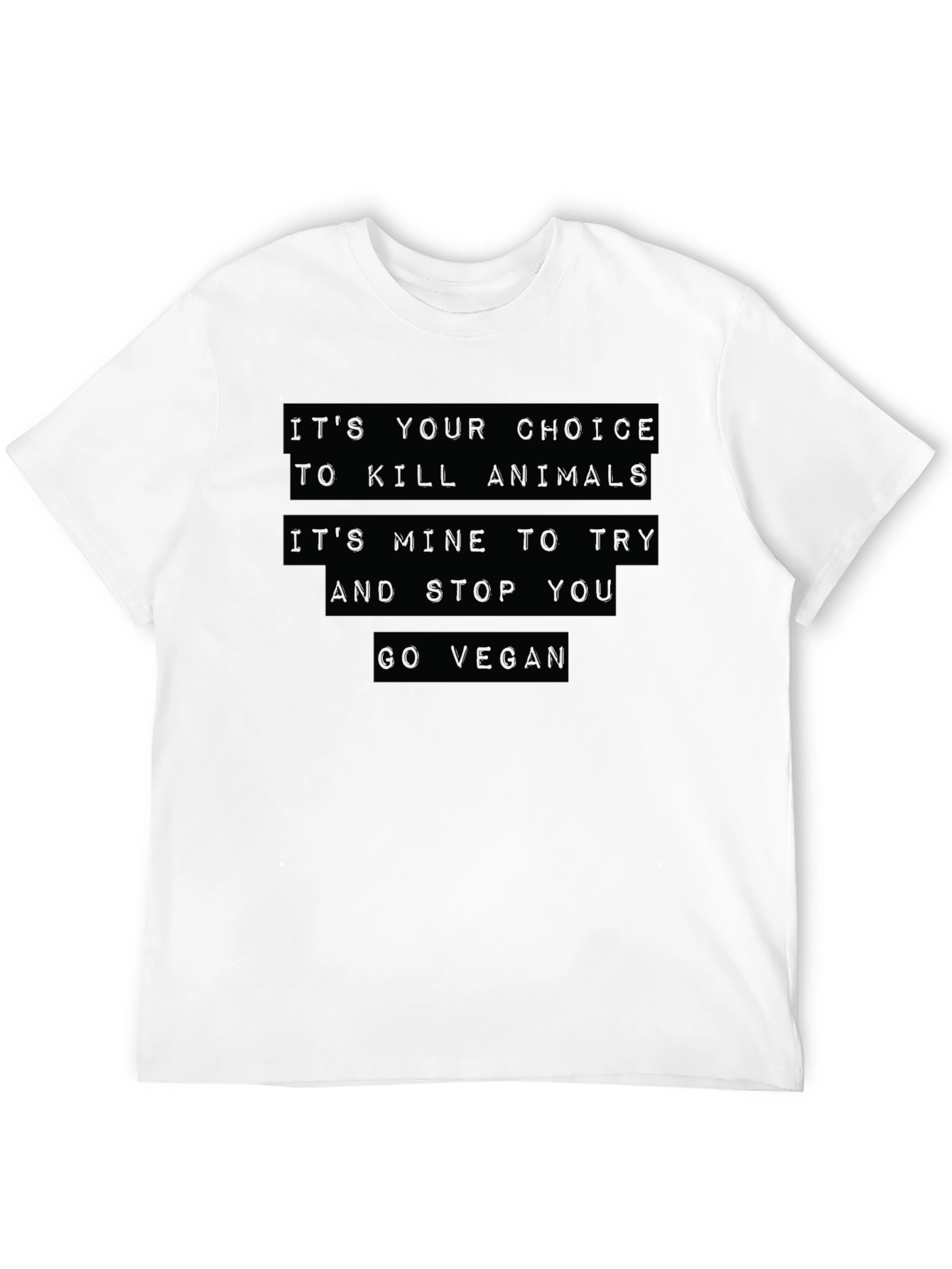 Vegan Choice Black T-Shirt - Animal Rights