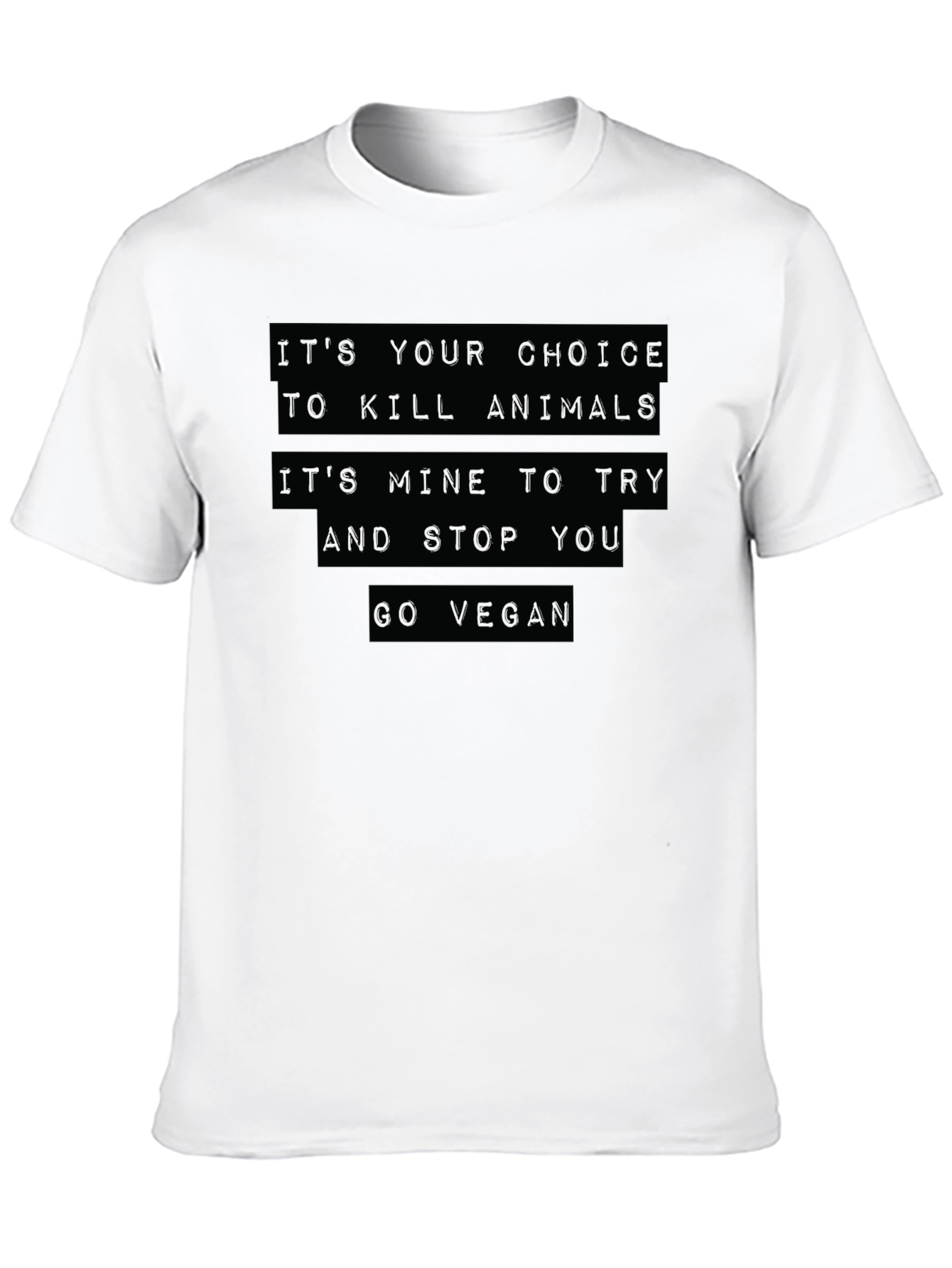 Vegan Choice Black T-Shirt - Animal Rights
