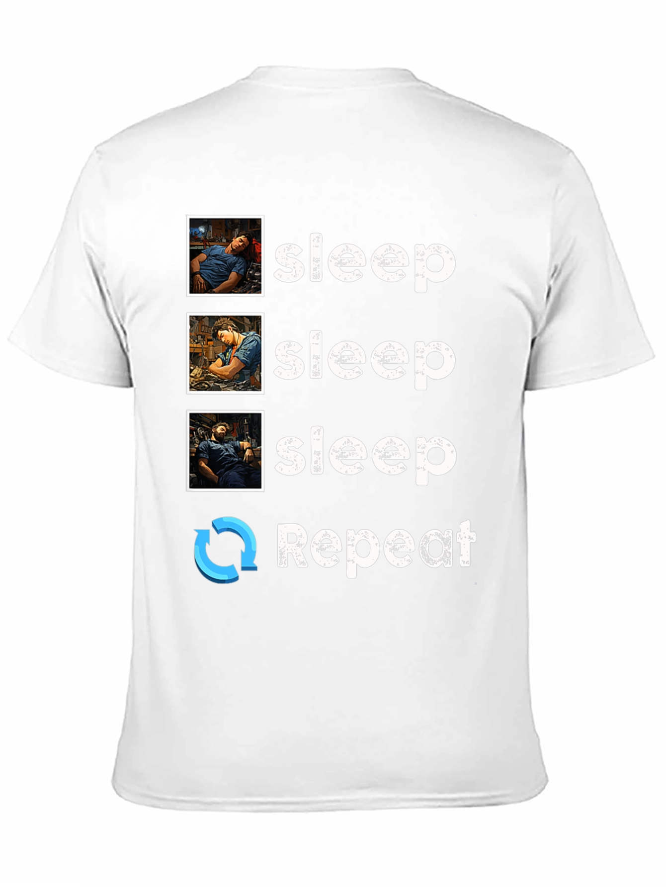 Sleep Technician T-Shirt - Sleep Repeat