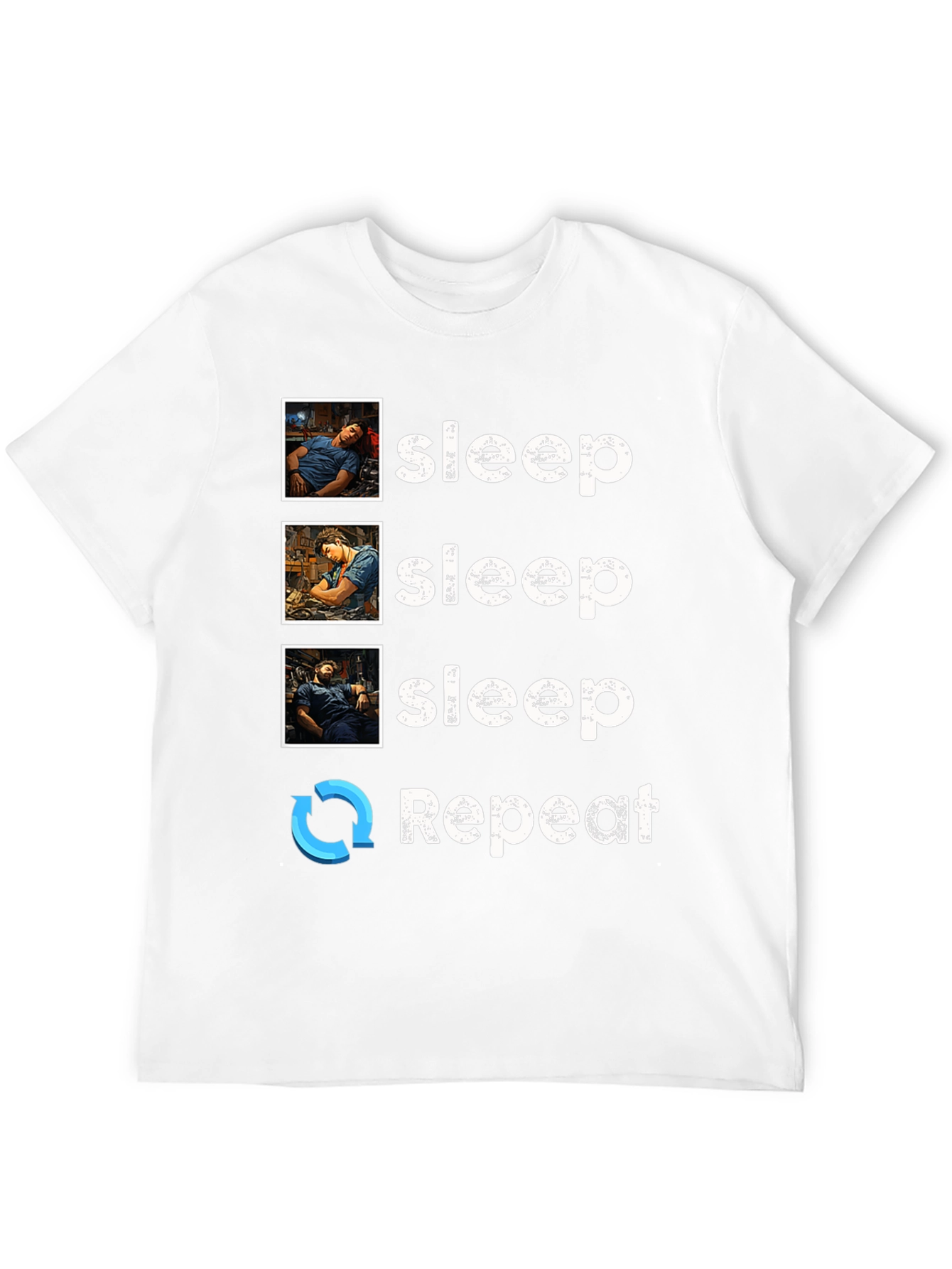 Sleep Technician T-Shirt - Sleep Repeat