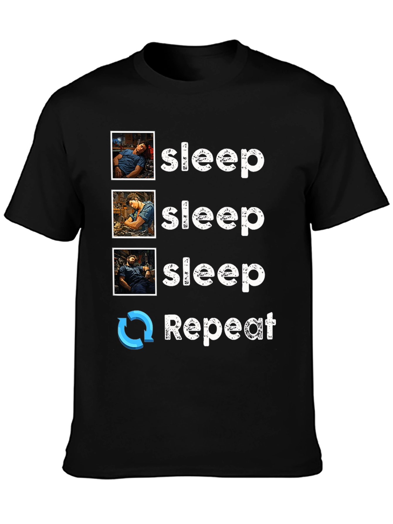 Sleep Technician T-Shirt - Sleep Repeat