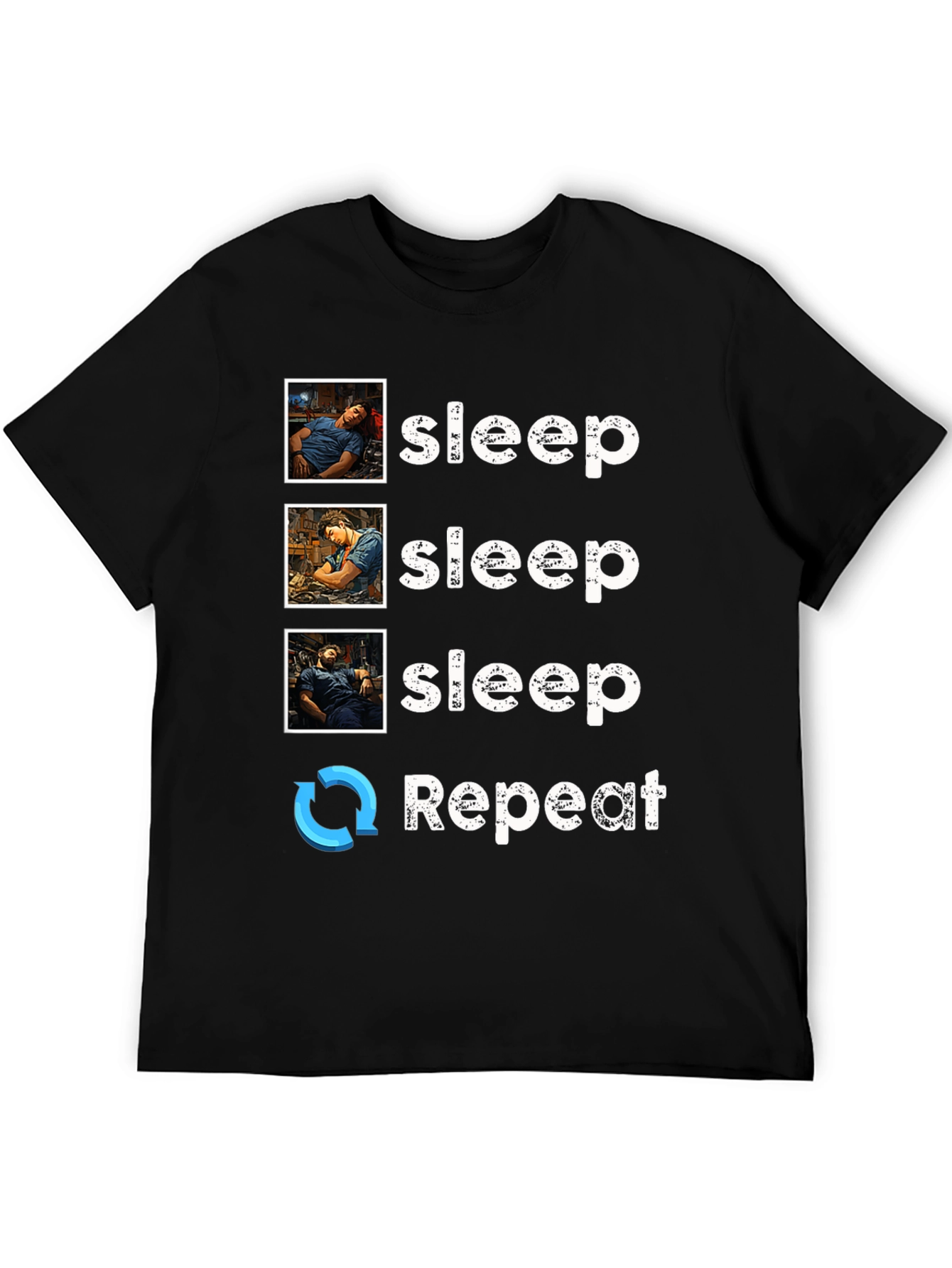 Sleep Technician T-Shirt - Sleep Repeat
