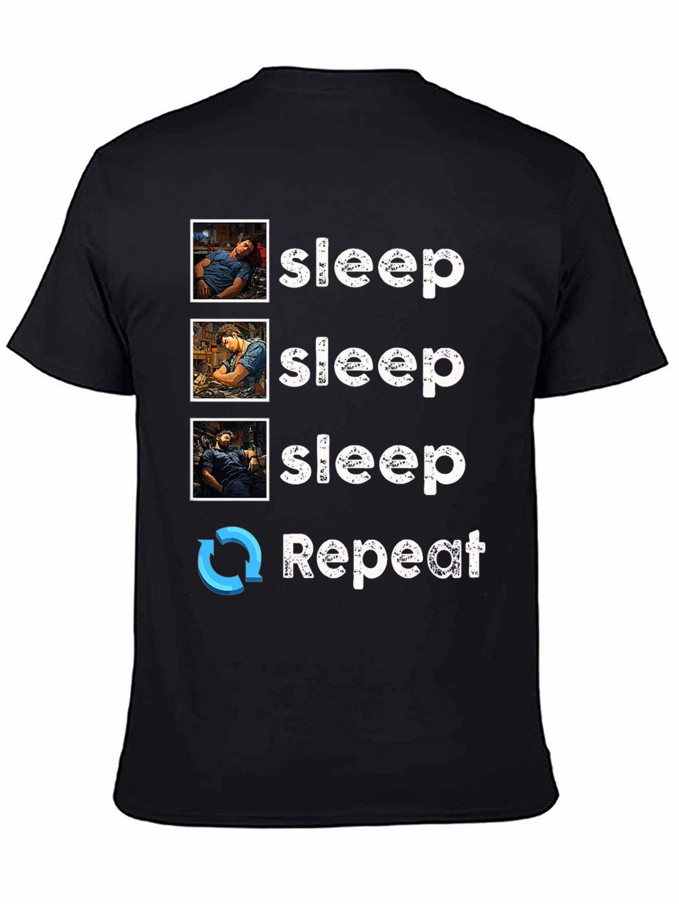Sleep Technician T-Shirt - Sleep Repeat