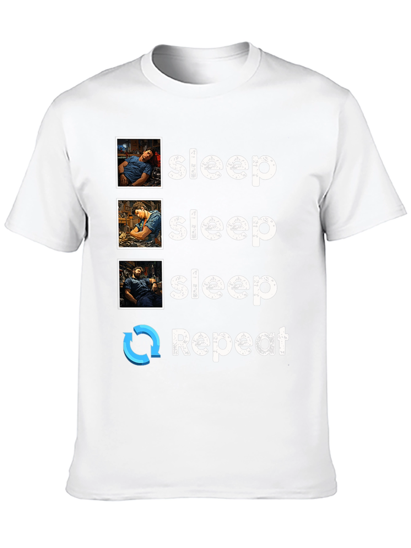 Sleep Technician T-Shirt - Sleep Repeat