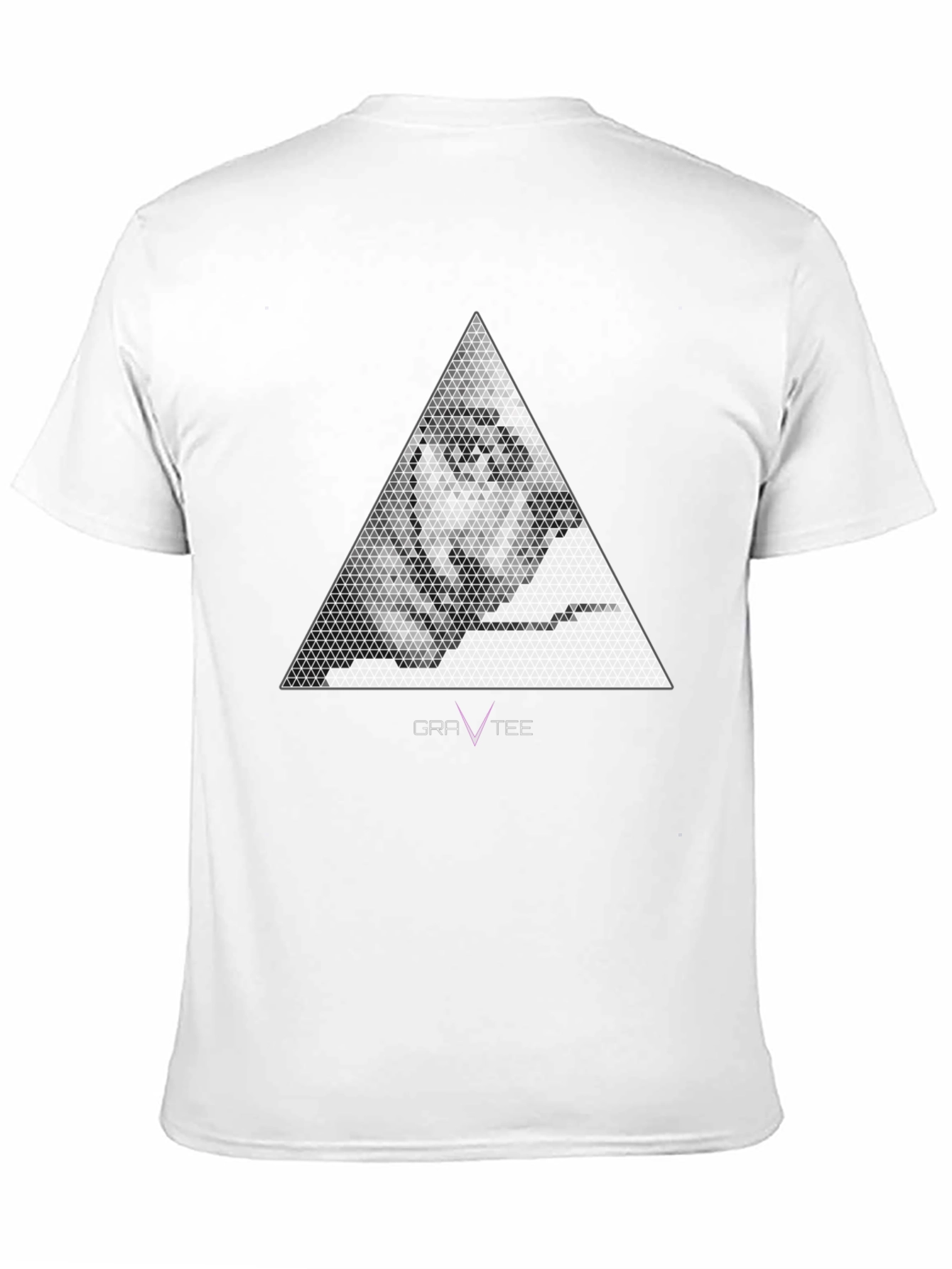 Geometric Face Graphic Tee - Mens Black T-Shirt
