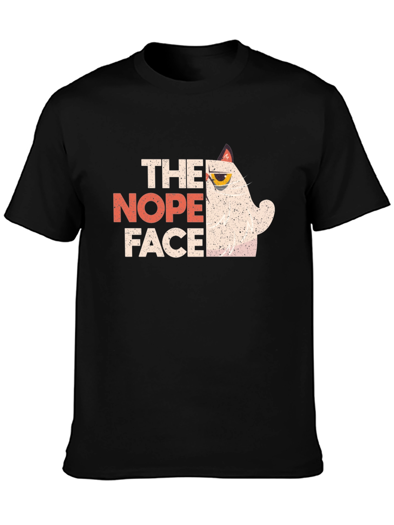 The Nope Face Grumpy Cat Graphic T-Shirt