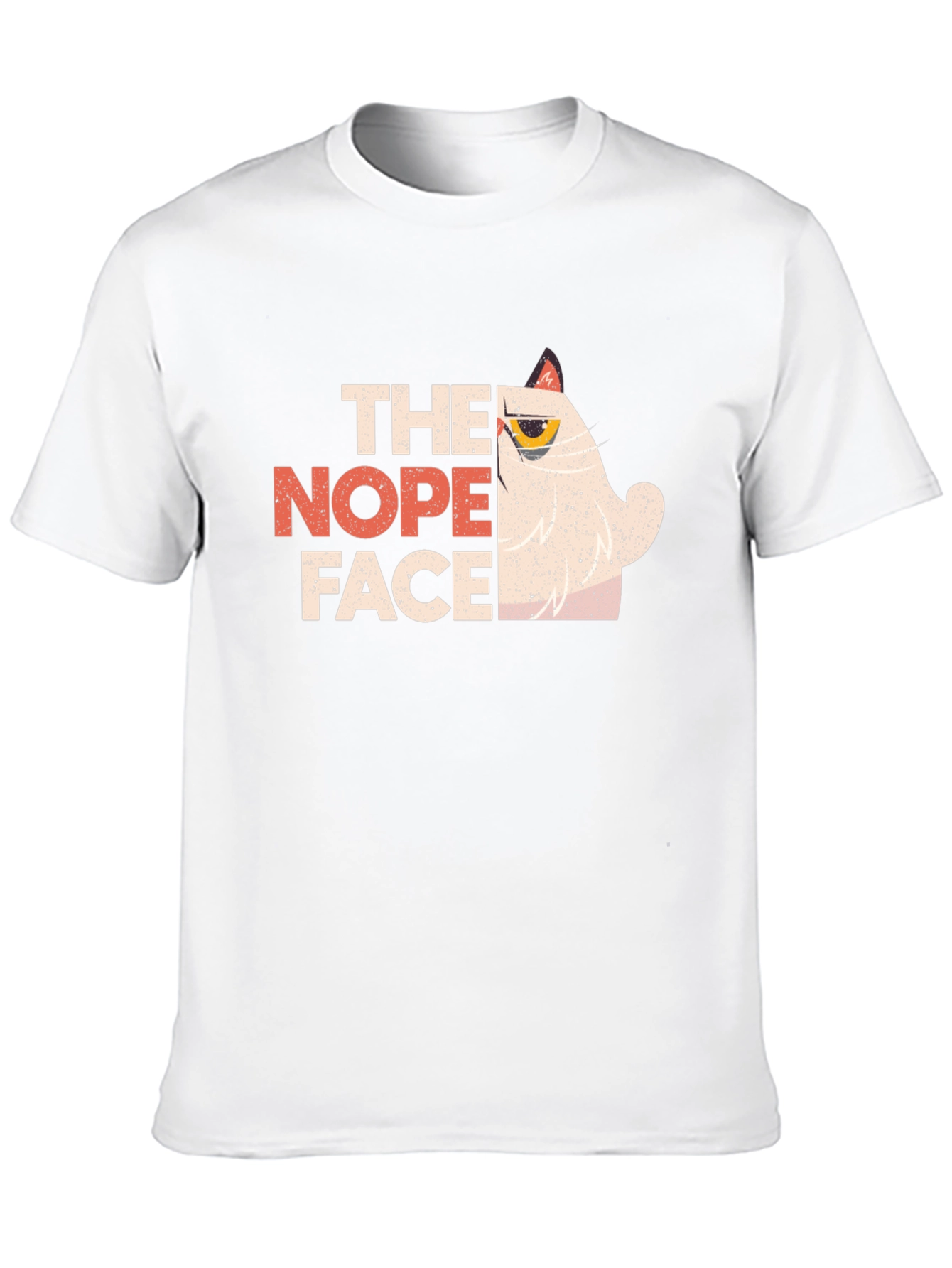 The Nope Face Grumpy Cat Graphic T-Shirt