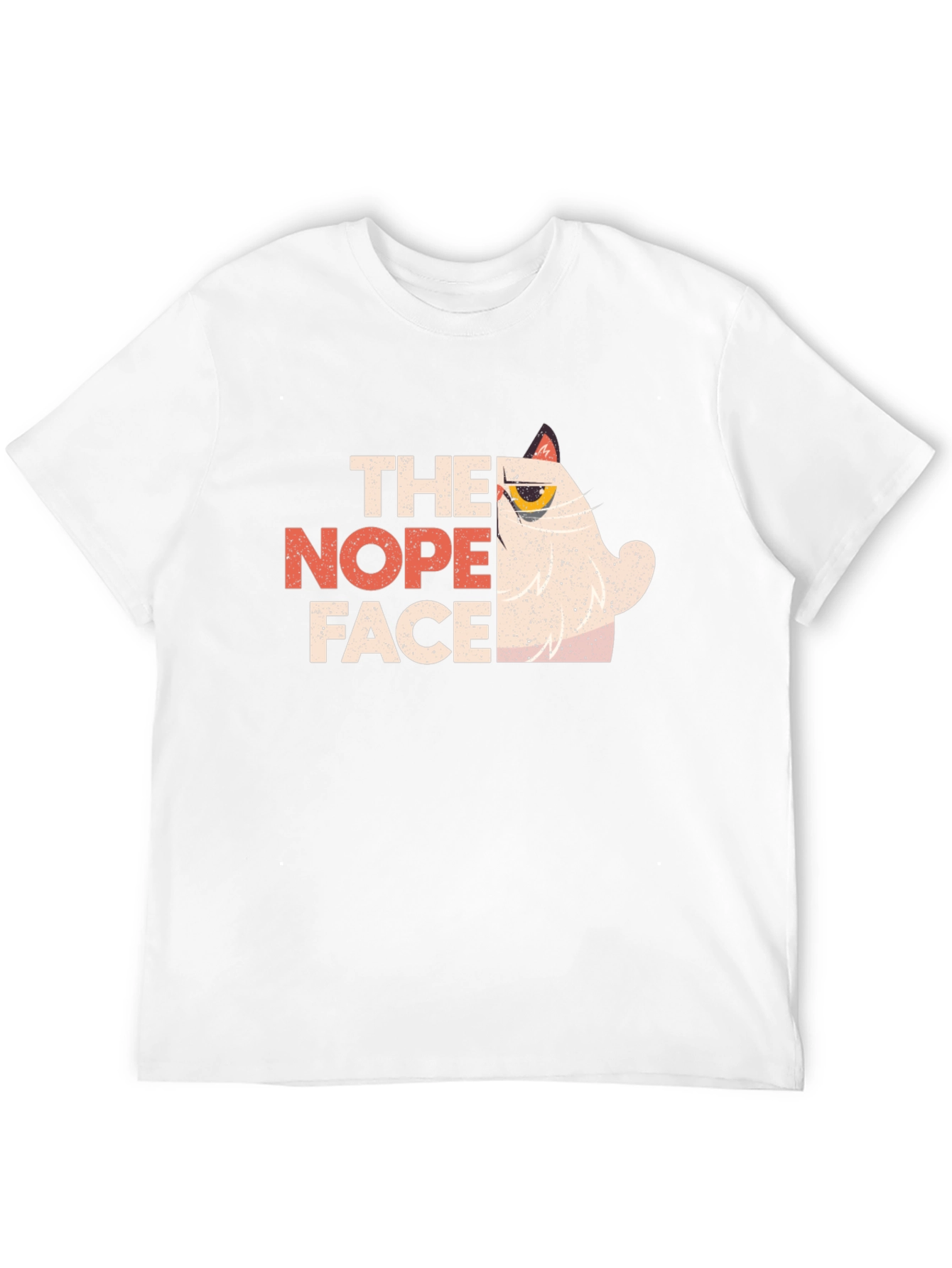 The Nope Face Grumpy Cat Graphic T-Shirt