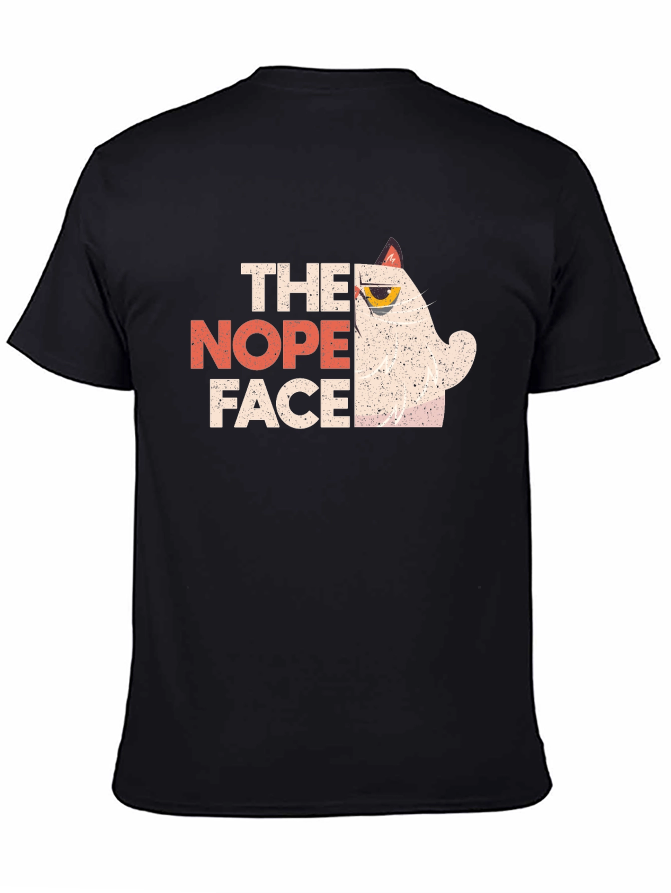 The Nope Face Grumpy Cat Graphic T-Shirt