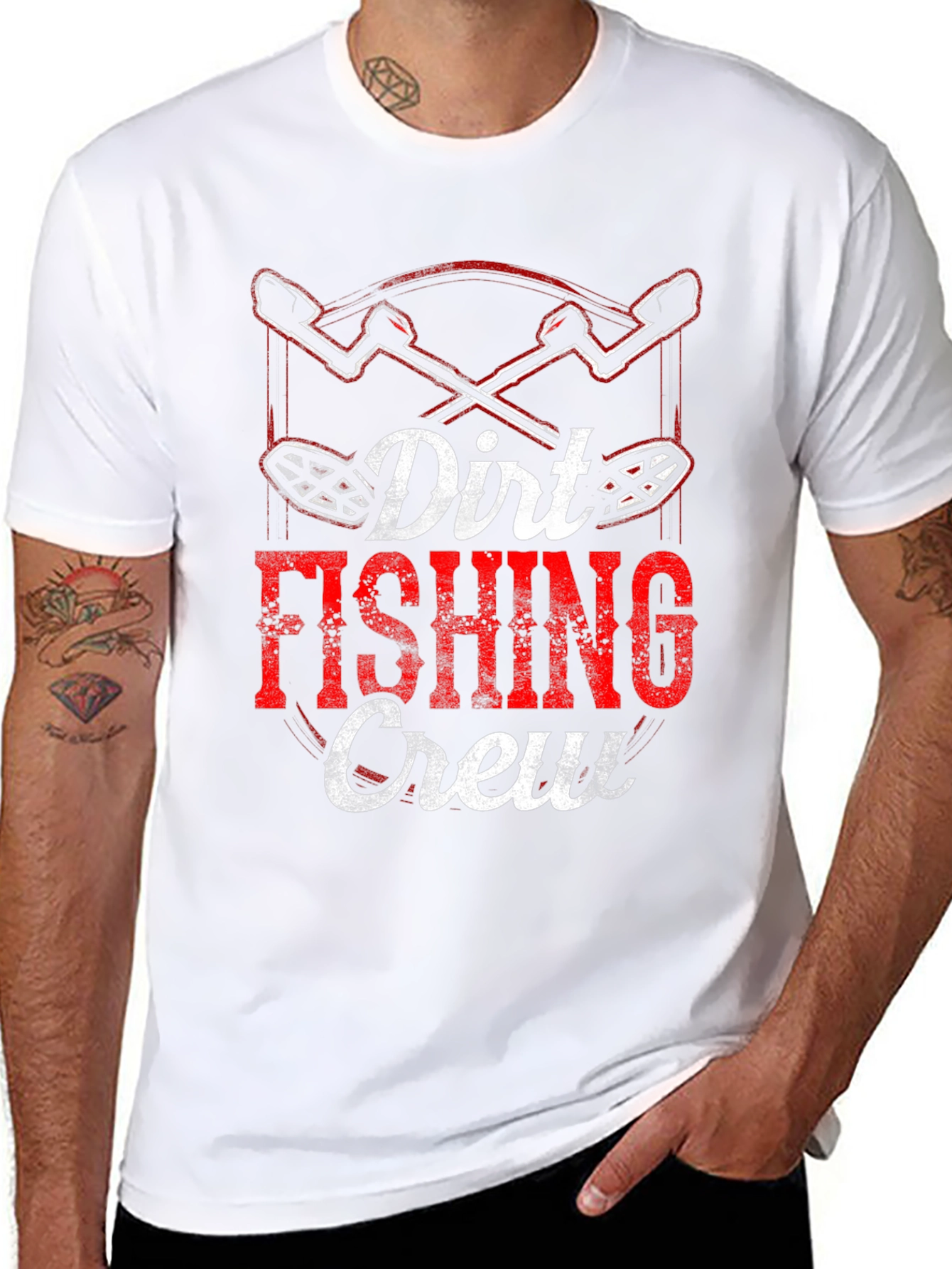 Dirt Fishing Crew Black T-Shirt