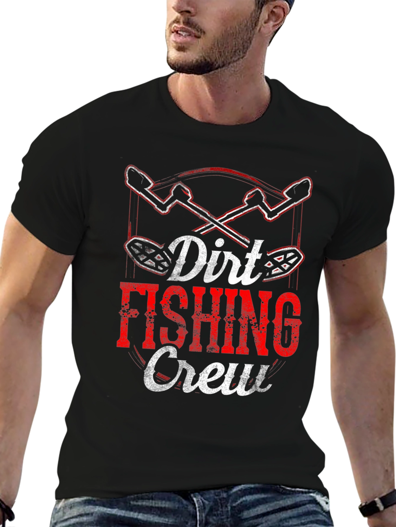Dirt Fishing Crew Black T-Shirt