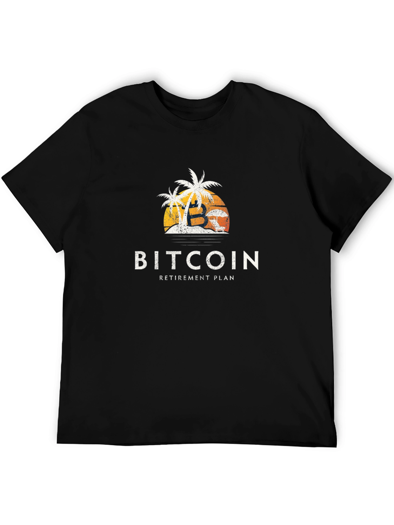 Bitcoin Retirement Plan Black T-Shirt